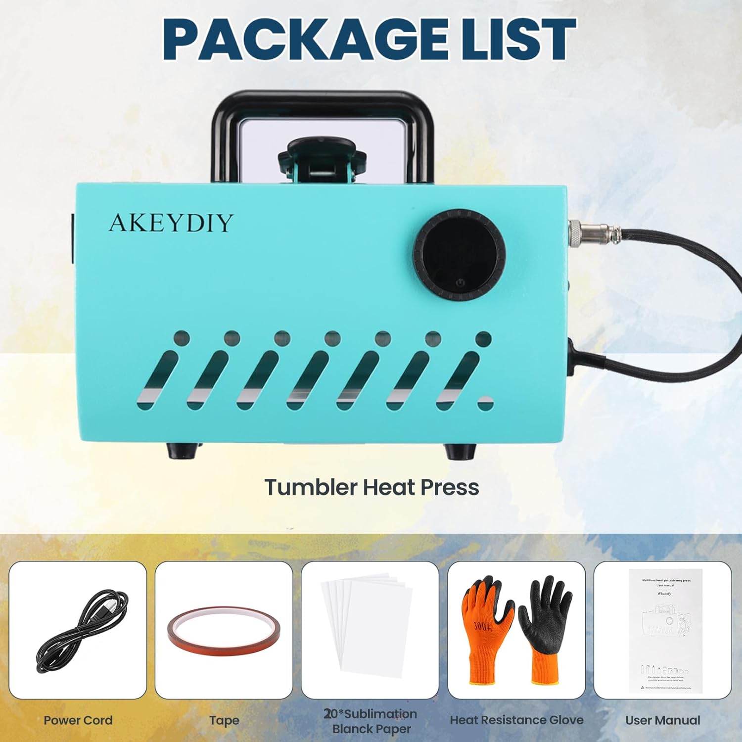 30oz Tumbler Heat Press Machine, Portable Mug Cup Heat Transfer Tumbler Press, Sublimation Transfer 30oz 16-25oz 11-15oz Straight Skinny Tumblers, Mug Heat Press DIY Ceramic Mugs Cups Glasses