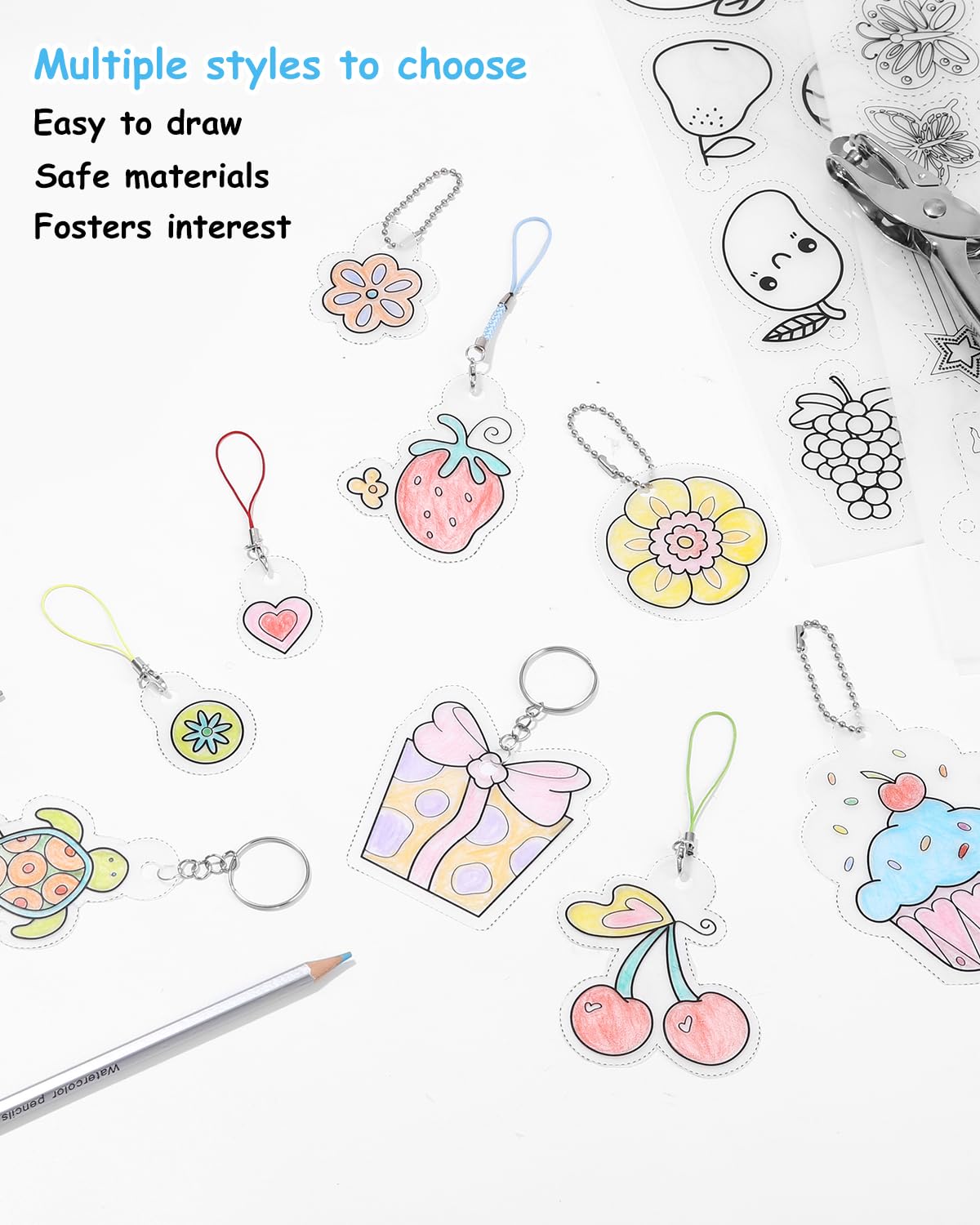 Achetez Feuilles De Plastique Dingue - Assortiment Transparent Et Blanc 26x20cm 3532435402960