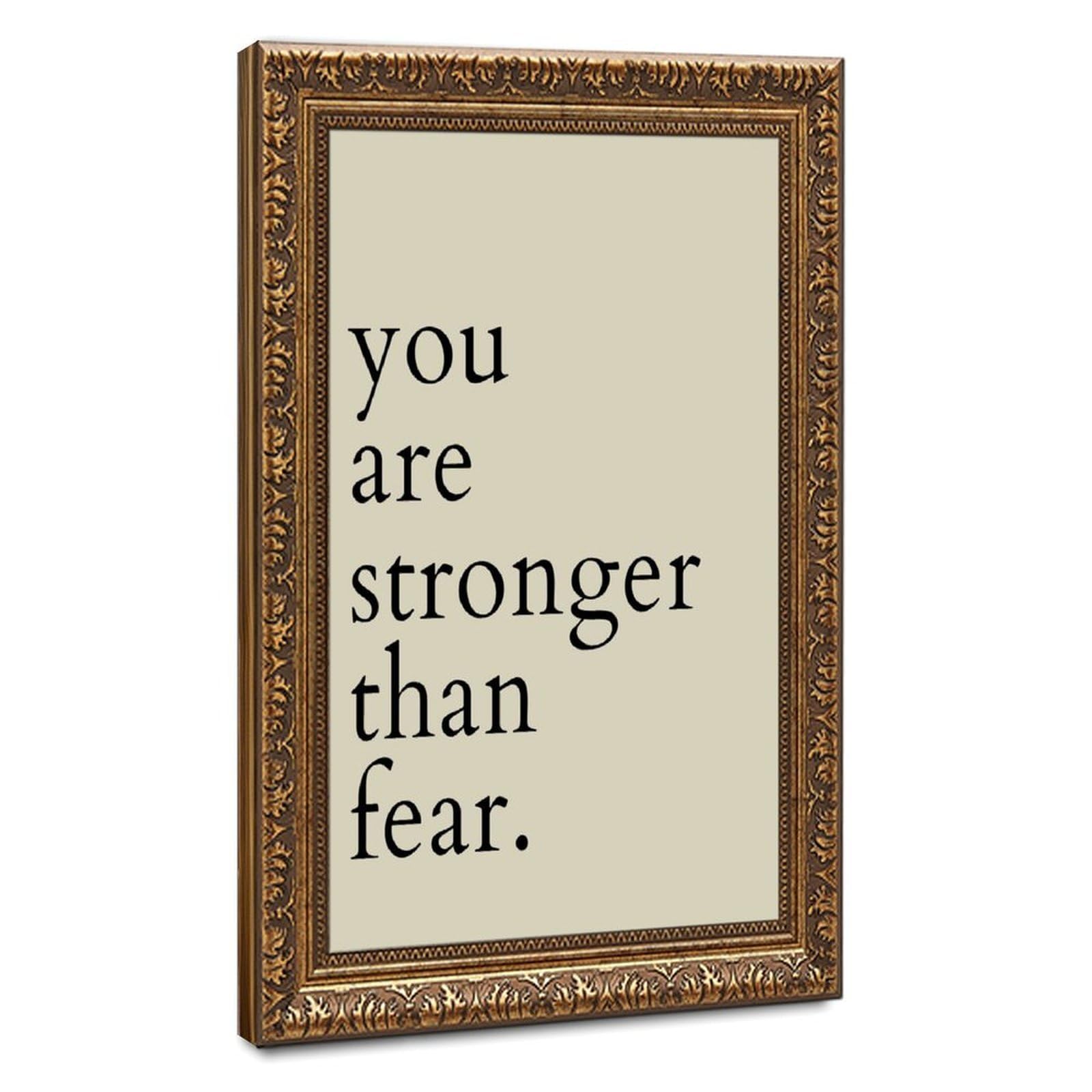 Mnyuein You Are Stronger Than Fear Poster Quotes