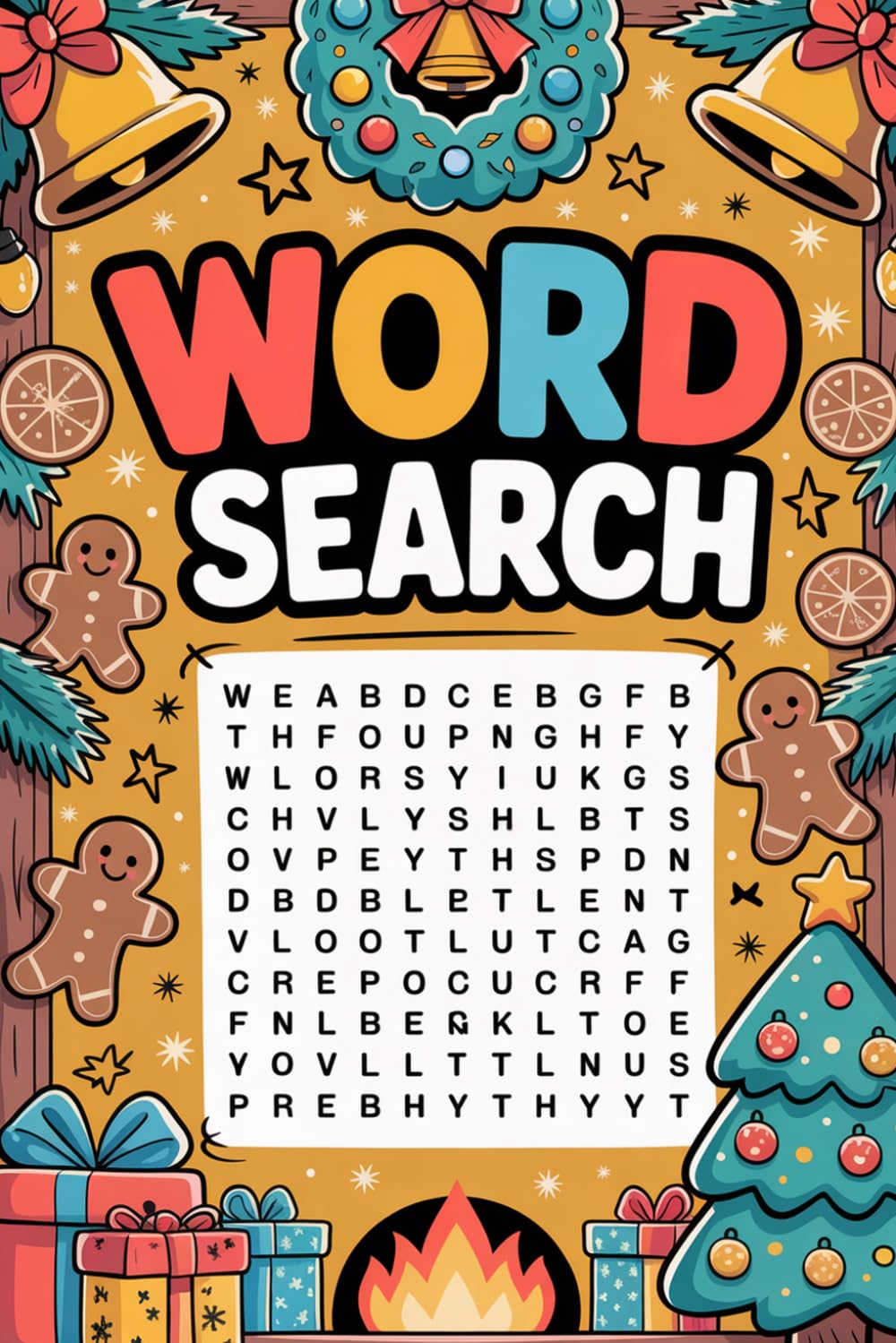 Word Search: Christmas Book: Roomy Style Vocabulary Puzzle Workbook for Adult Puzzle Fans