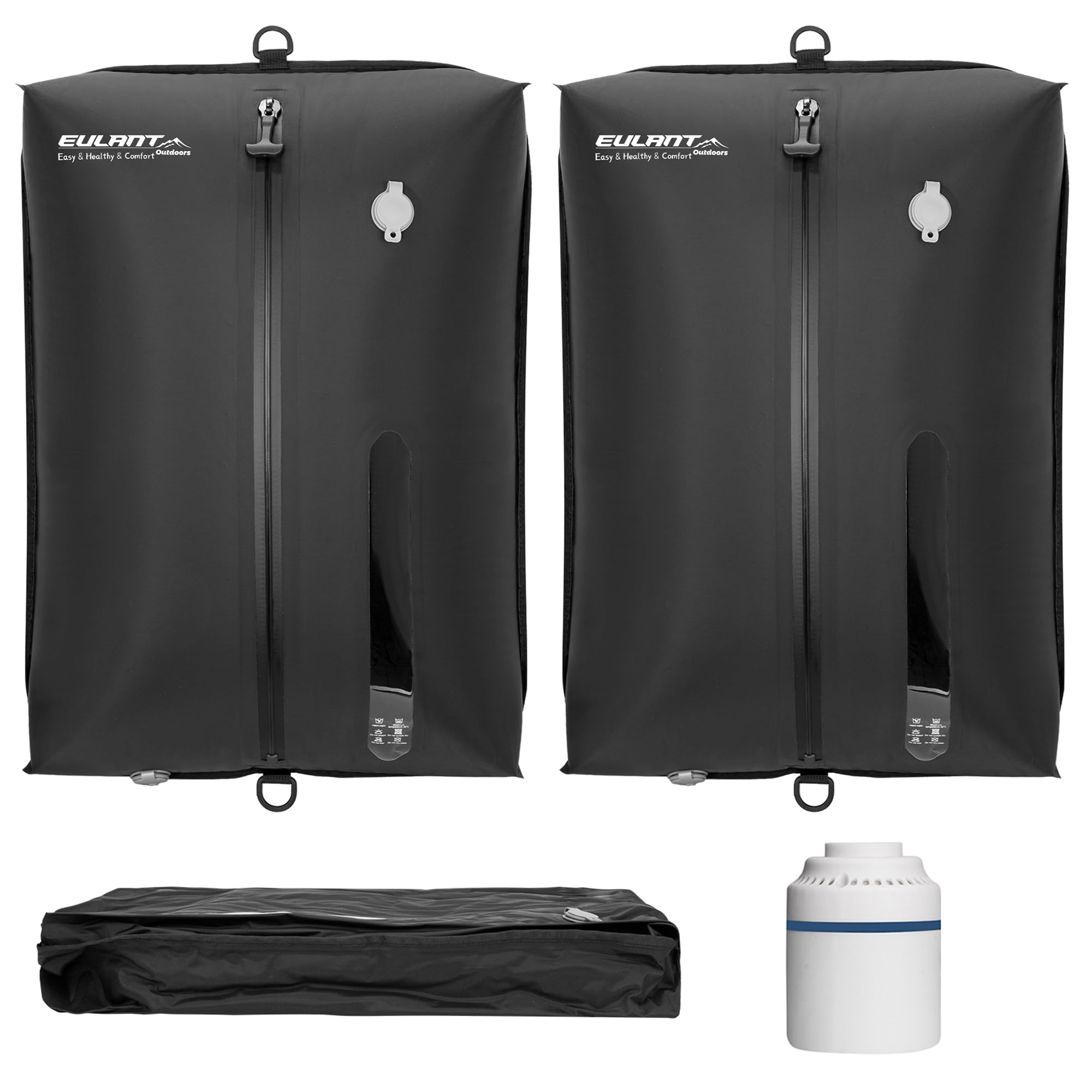 EULANT 38L Vacuum Bags for Travel, Reusable Compression Bags for Suitcase/Luggage/Backpack, Waterproof Vacuum Sealing Bag with IPX8 Airtight Zip — image 1