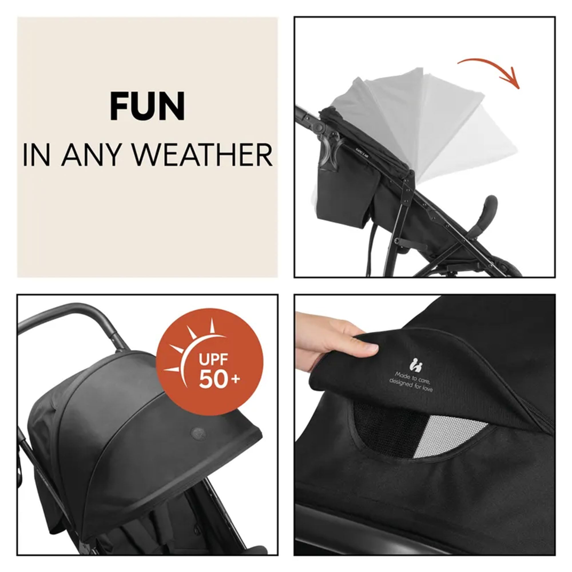 Amazon.com : hauck Stroller Rapid 3 Air, Reclining Seat up to 48.5