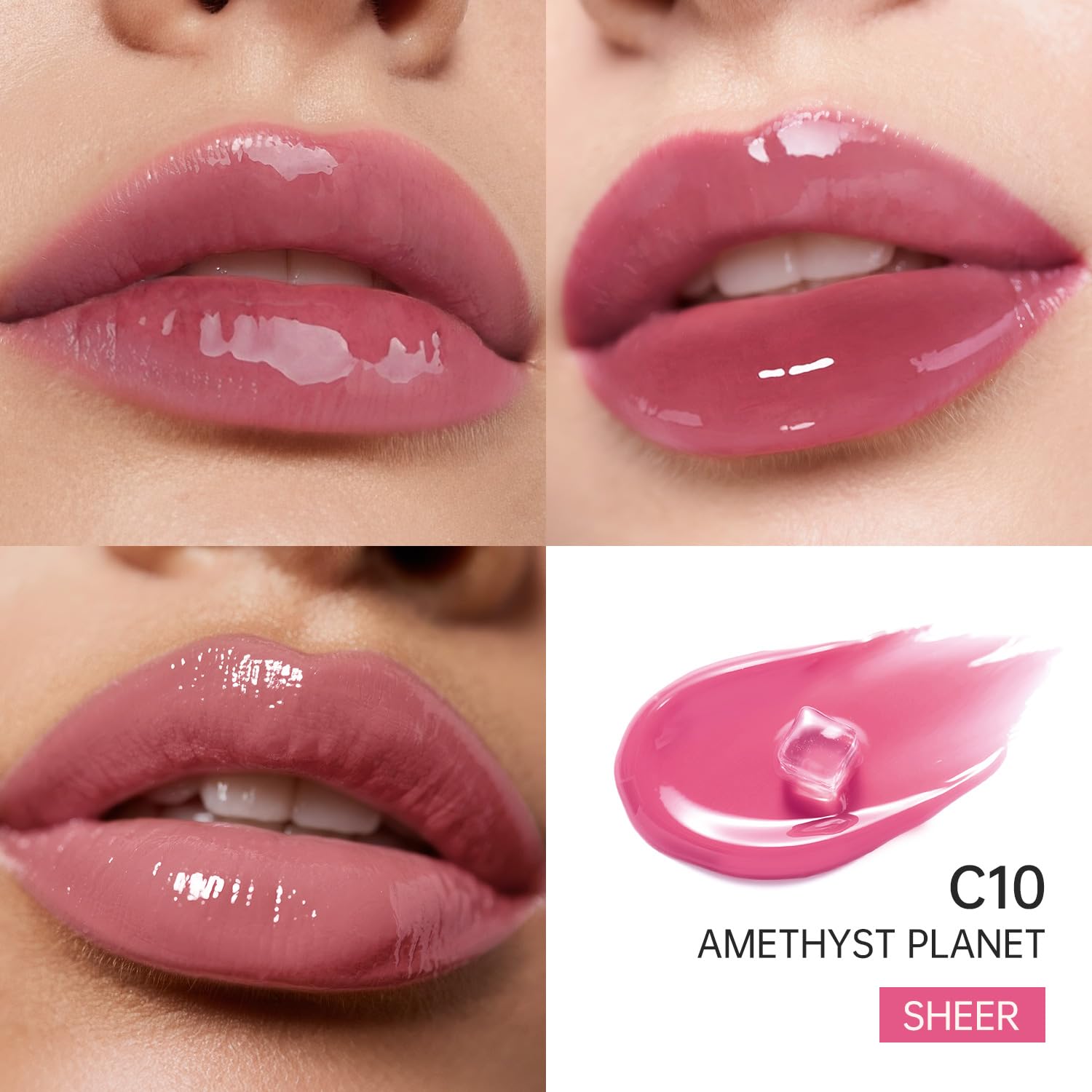 CATKIN Serum Plumping Lip Gloss, Hydrate & Volumize, Juicy Shine, 90% Nourishing Essence, Long Lasting and Non-Sticky - Image 2