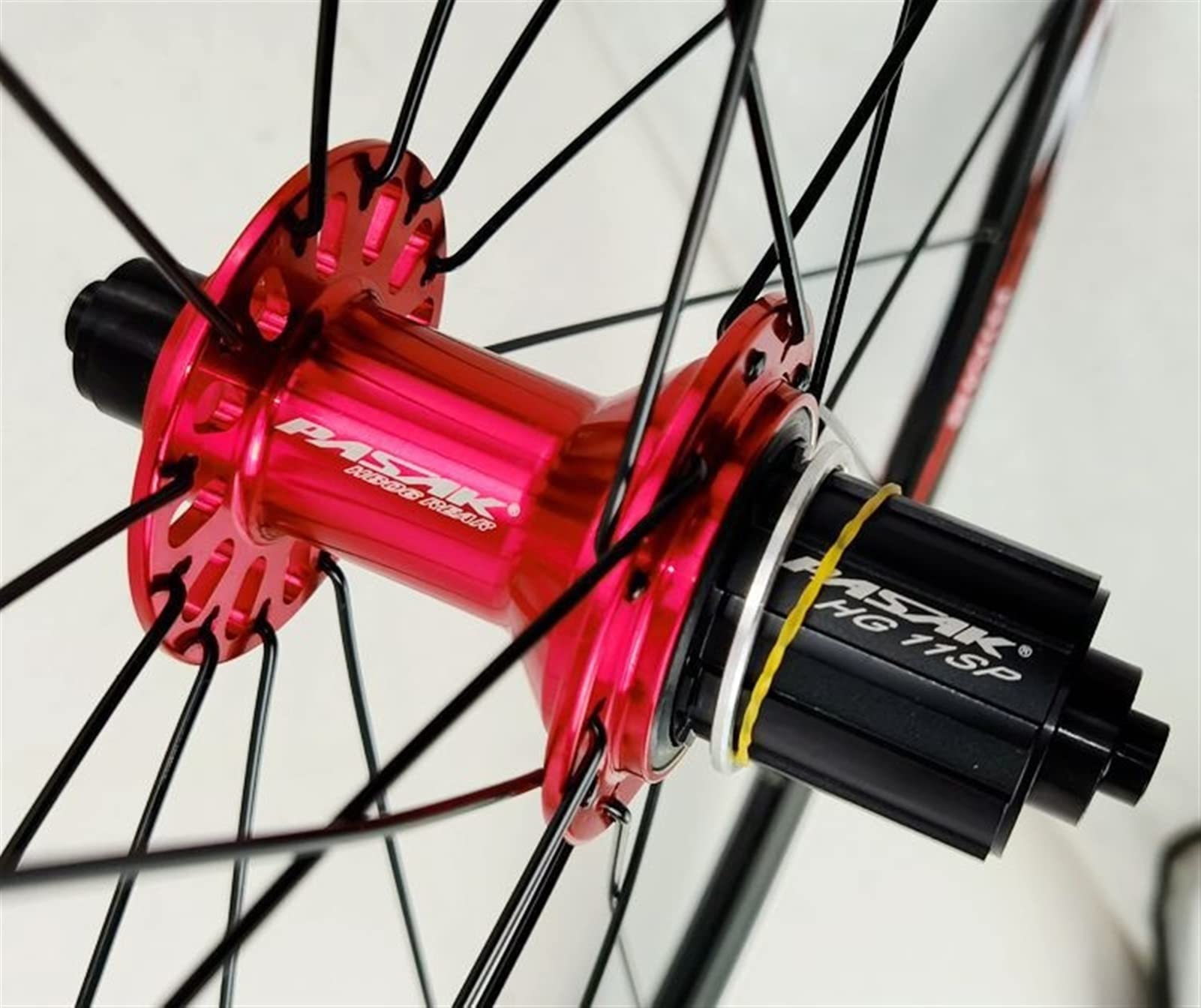 Paire De Roues Vélo Route 700C - Jante 30/40mm - Frein à Disque - 16H Avant, 21H Arrière