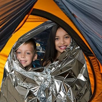 Emergencys Foil Blanket, Survival Thermal Blankets, Lightweight