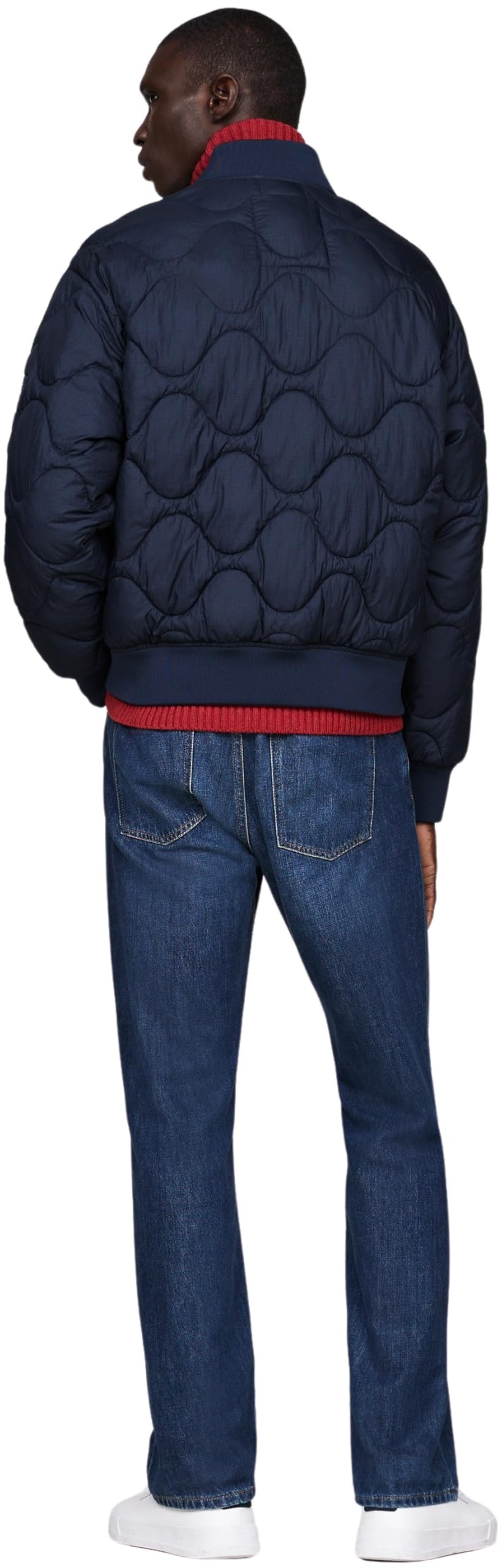 Tommy Hilfiger Herren Steppjacke Onion Quilted Bomber Übergangsjacke, Blau (Desert Sky), S – Ansicht 2
