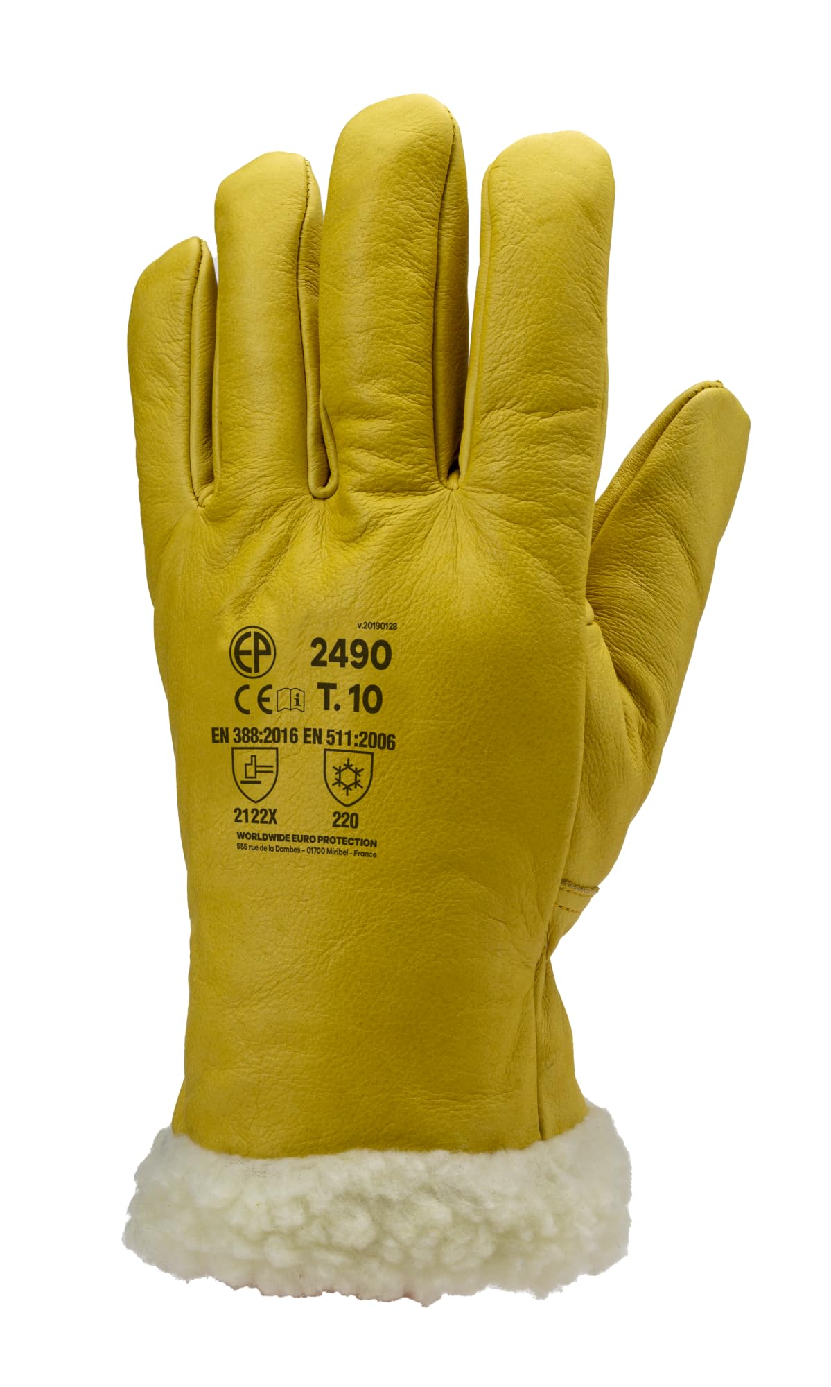 6 Paar Handschuhe Winter fourres Acryl Alles Blume Island 2490-Eurotechnique