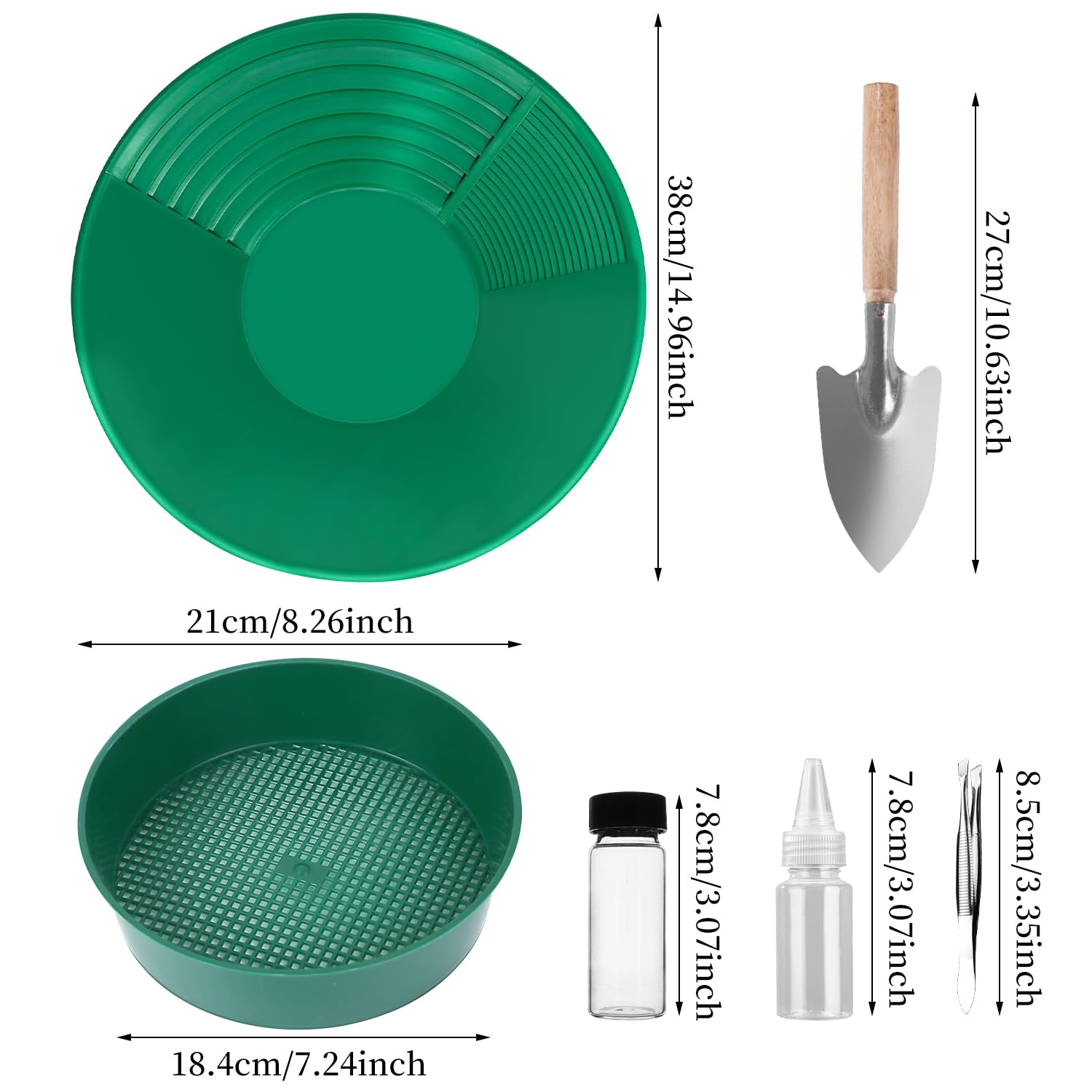 350mm Goud Pan Zeef Zeefbak Handmatige Goud Was Tool Accessoire voor Panning Mijnbouw kopen vanaf een prijs van 21