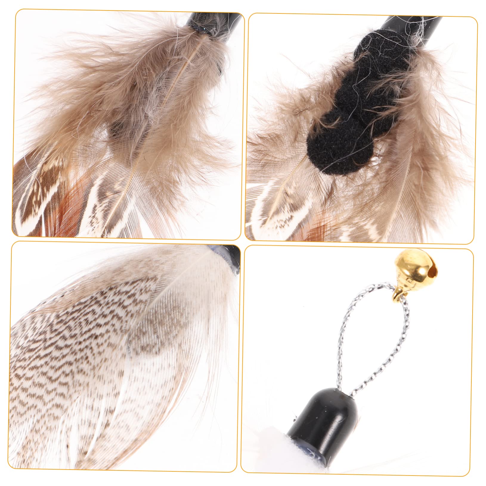 INOOMP Teaser Katze STK Ersatzkopf Für Katzenangel Laufendes Katzenspielzeug Katzen-Teaser-Spielzeug Nachfüllpackungen Für Katzenspielzeug Aufsätze Für Katzenzauberstäbe Hängend Angelrute Plastik