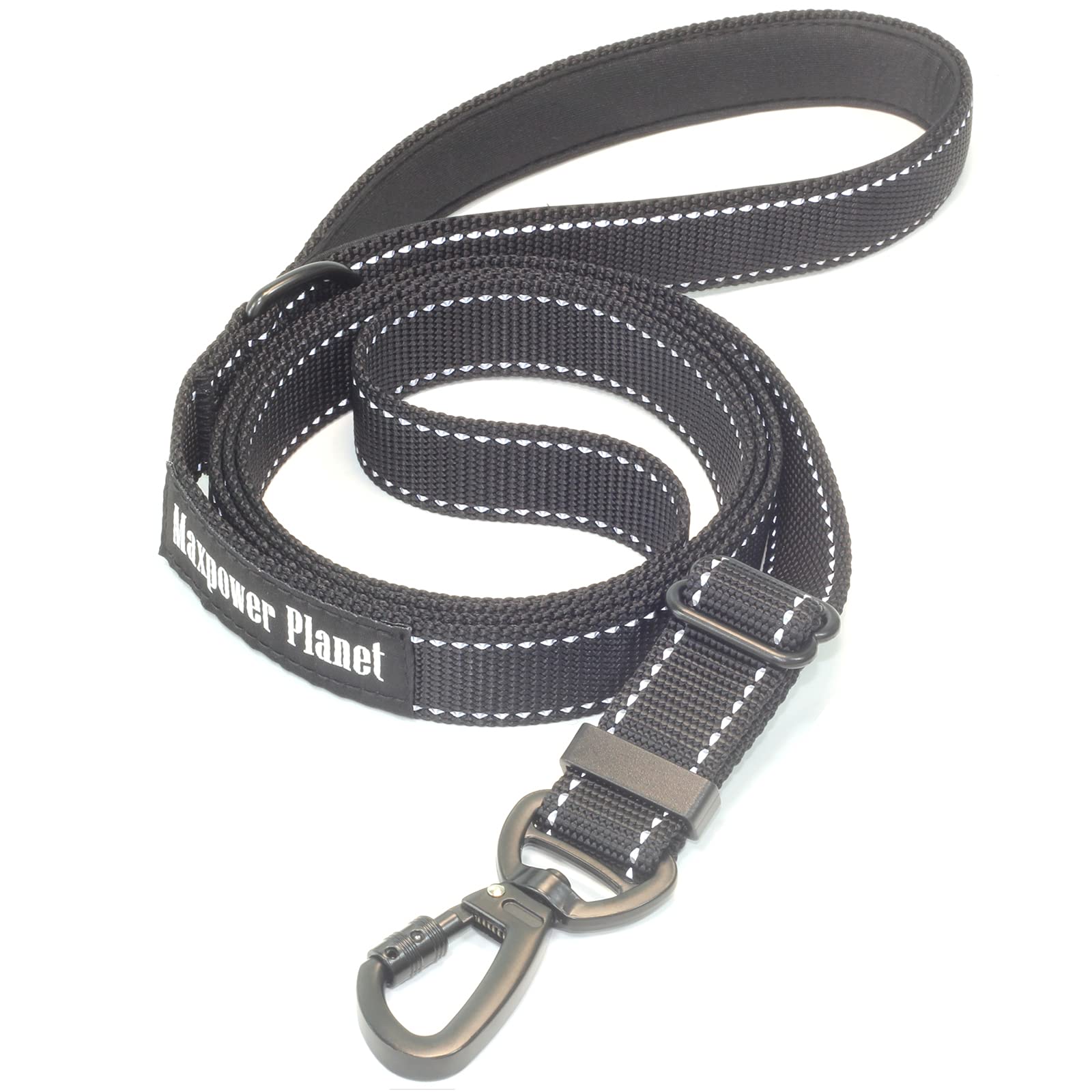 Maxpower Planet Reflective Dog Leash with Comfortable Padded Handle for Small Medium and Large Dogs-Adjustable Length from 4 Feet to 6 Feet