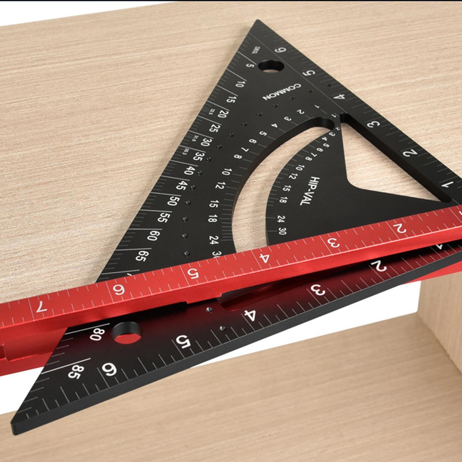 Escuadra Carpintero Aluminio Regla Triangular Medidora De Ángulos Y Trazado | Escuadra de Cabrios para Mejora del Hogar, Manualidades, Carpintería, Construcción y Pasatiempos