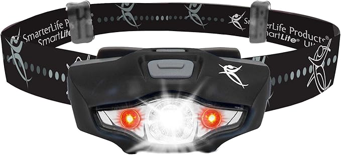 SmarterLife Products Water Resistant Lightweight Headlamp