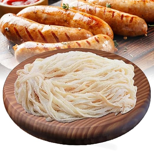 Natural Sheep Sausage Casing,Edible Casings for Making,Grade A,Pre-Tubed,Great for Snack Sticks,Italian,Hot Dog,Polish,Bratwurst Breakfast Sausage Links-12M/39ft,Φ22-24mm