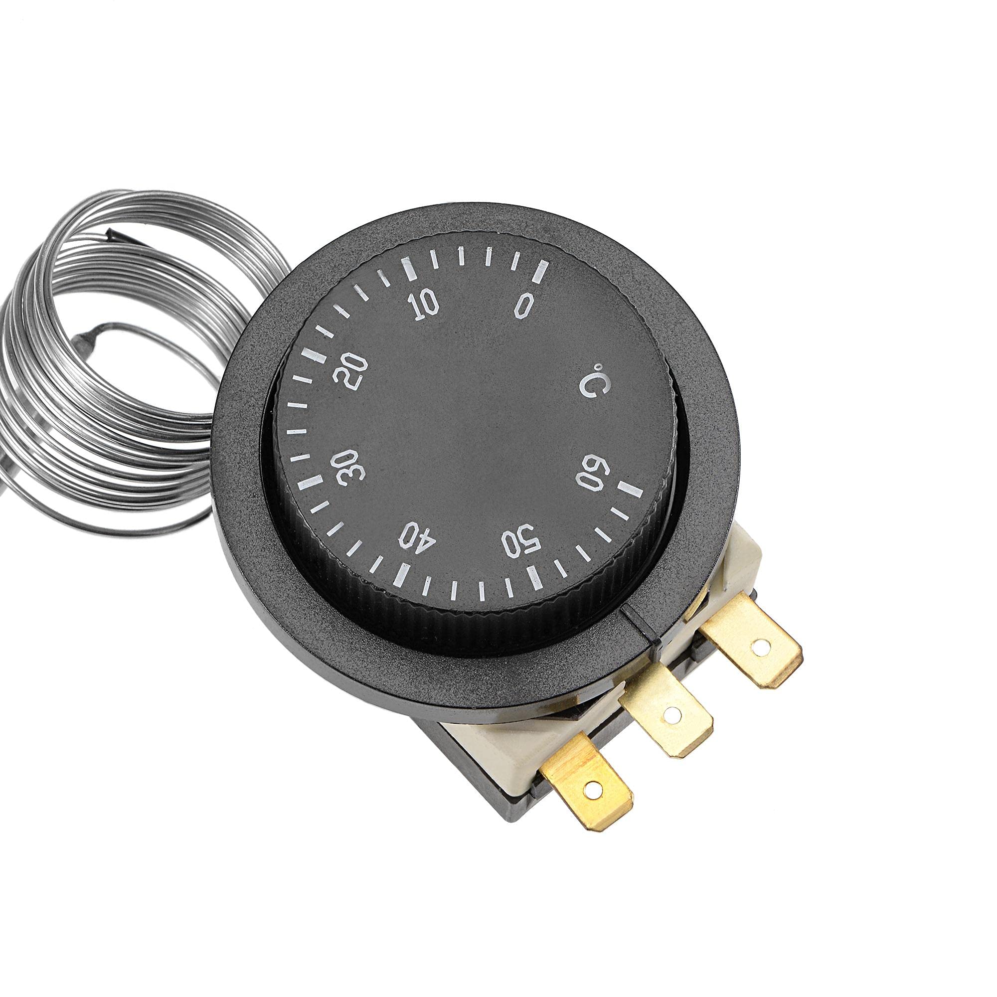 uxcell 1NO 1NC 250/380V 16(2) A 0-60C Temperature Control