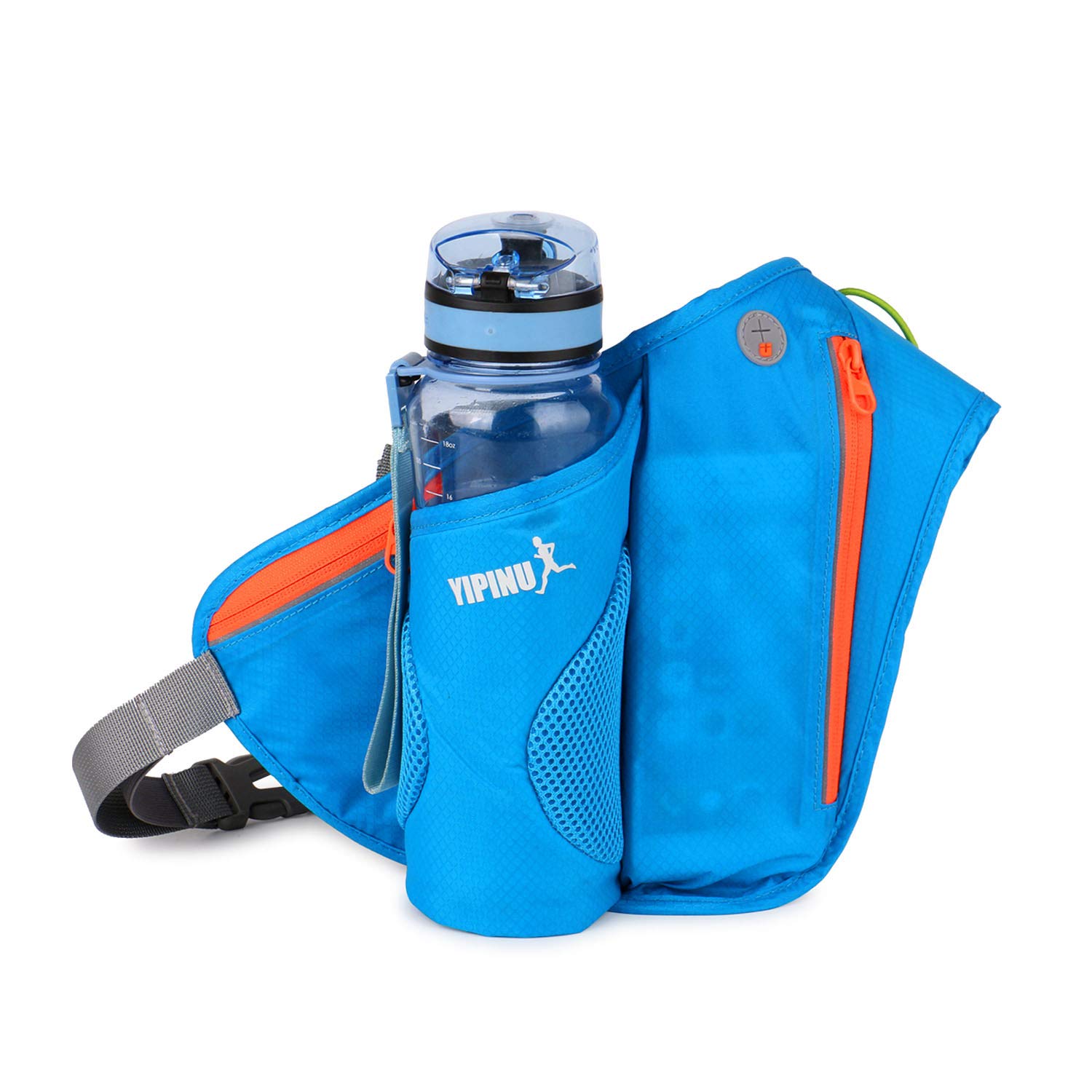 ADITAM Sportowa saszetka biodrowa Pas do biegania z uchwytem na butelkę z wodą Saszetka biodrowa Podróże Jogging Fanny Pack dla kobiet Mężczyźni Outdoor Camping Torba turystyczna Sling Torba na klatkę