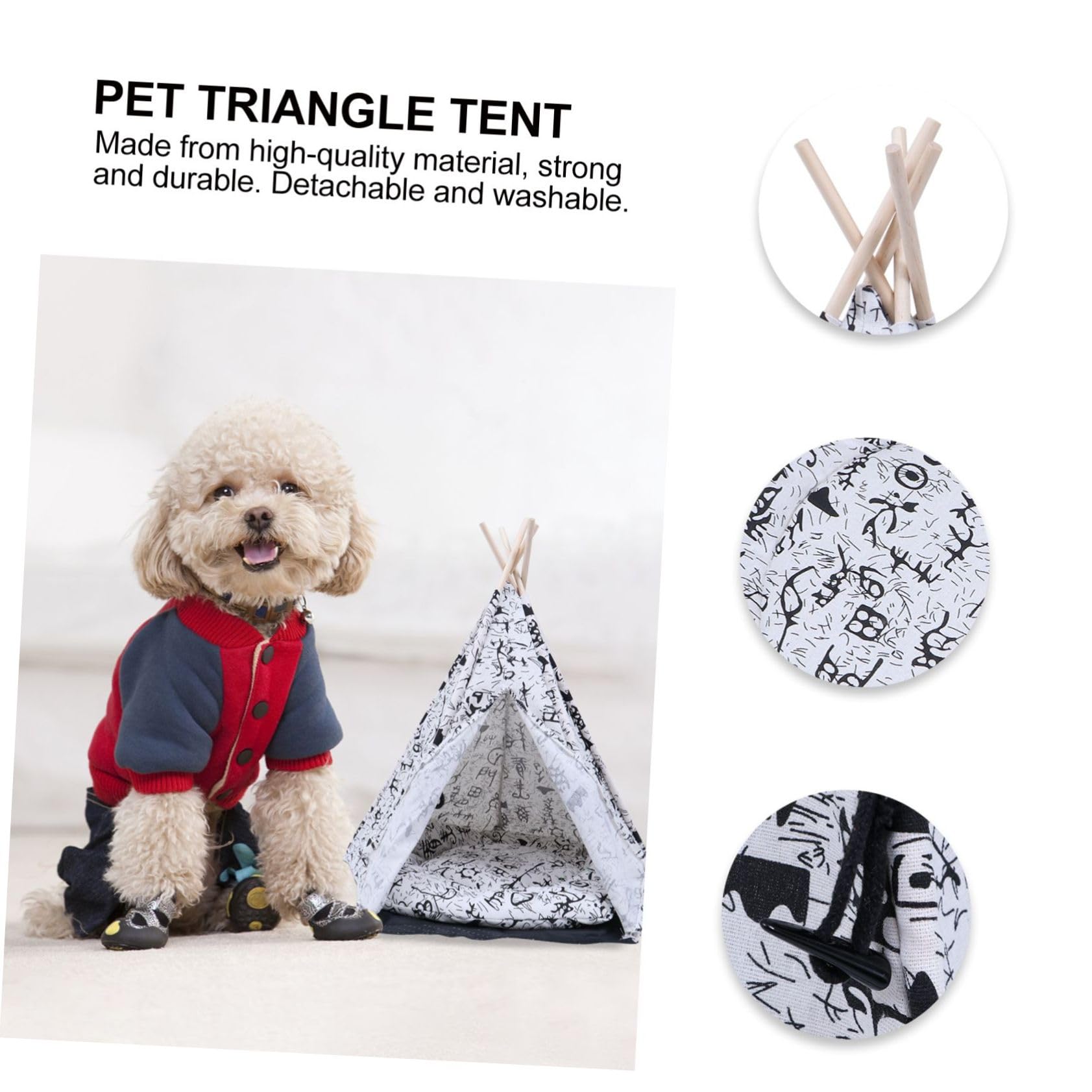 ibasenice Tente pour Chien pour Chien Abri Portable pour Animaux De Compagnie Lit pour Chat