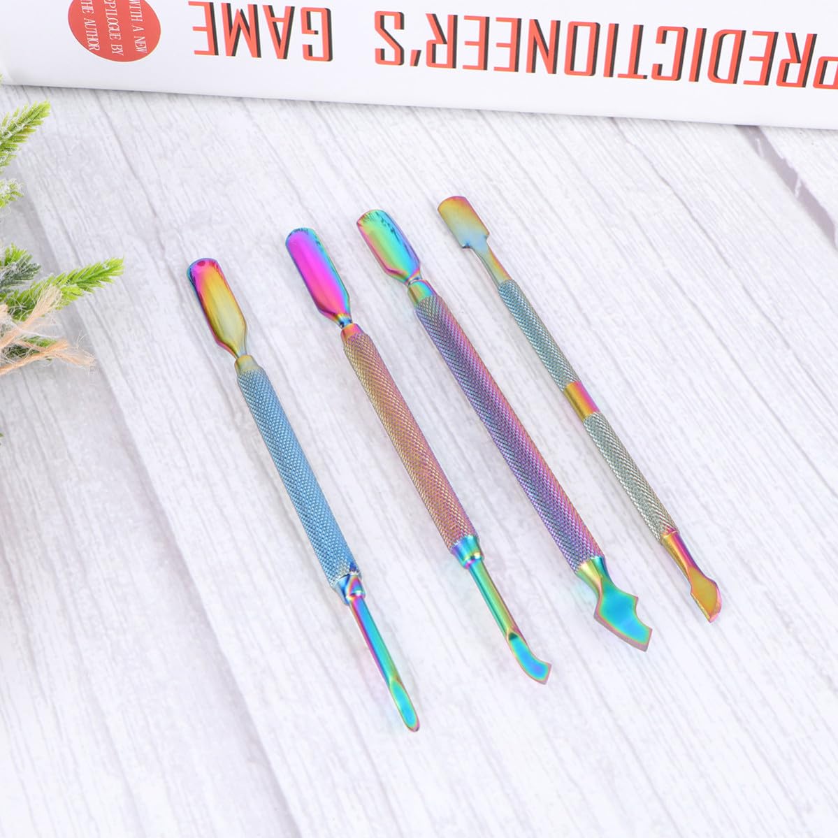 4pcs Manicure Tools Cuticle Remover and Cutter Stainless Steel Set