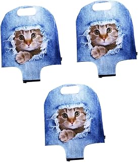 Tampas De Bagagem 3 Pçs 3D Capa De Bagagem Animal Capa De Bagagem Elástico Capa De Mala Caixa Elástica Capa De Bagagem Saco De Viagem Caso Do Trole