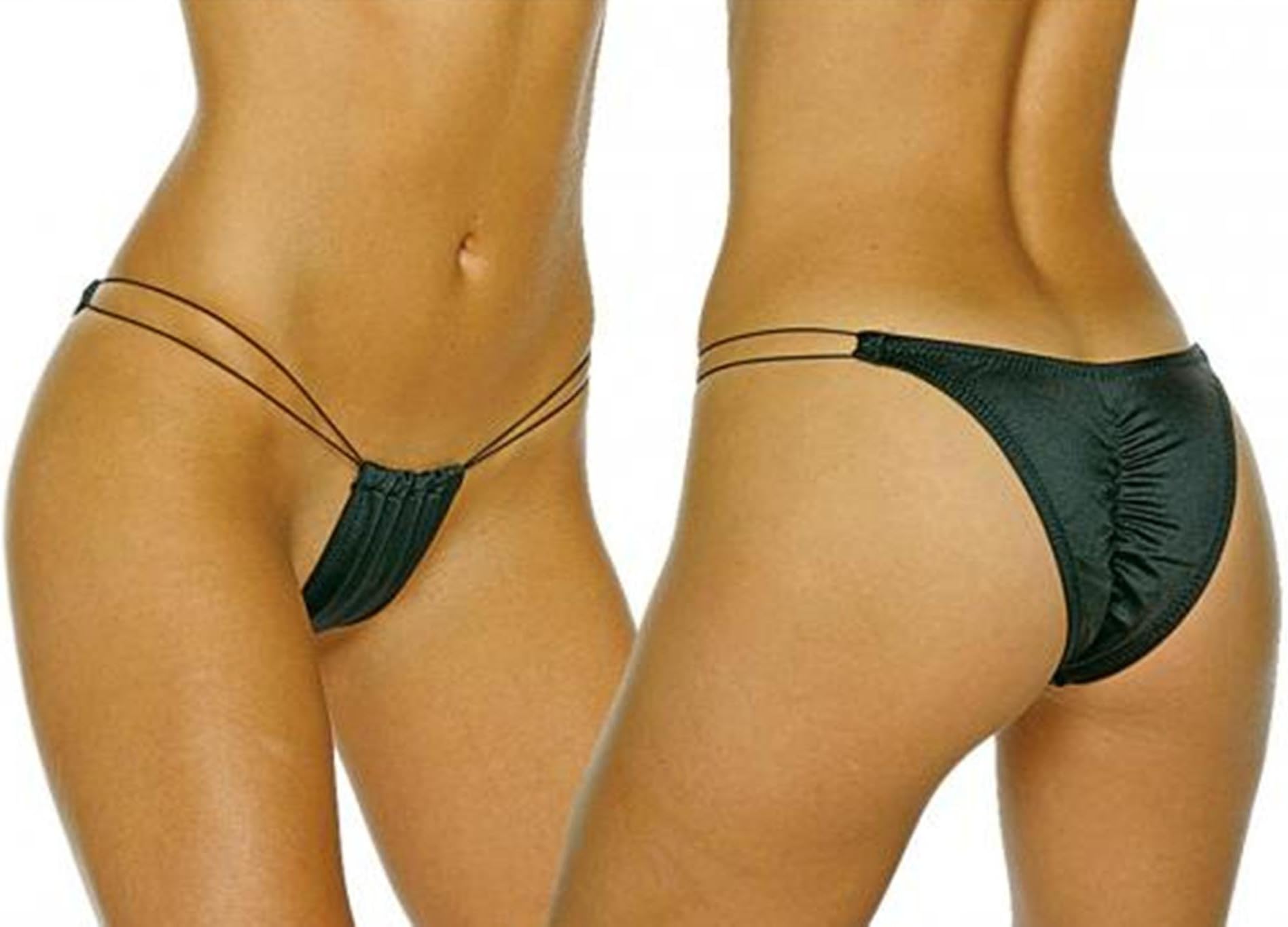 Elastic Cord Brazilian Back-115s-black (Hot Pink)