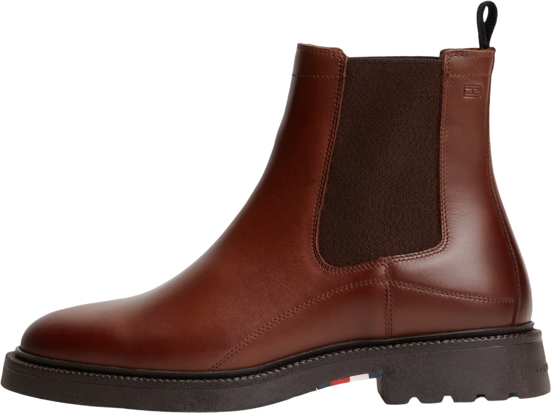 Tommy Hilfiger Men Corporate Casual Lth Chelsea FM0FM05966 Low Boots, BROWN (Winter Cognac), 10.5
