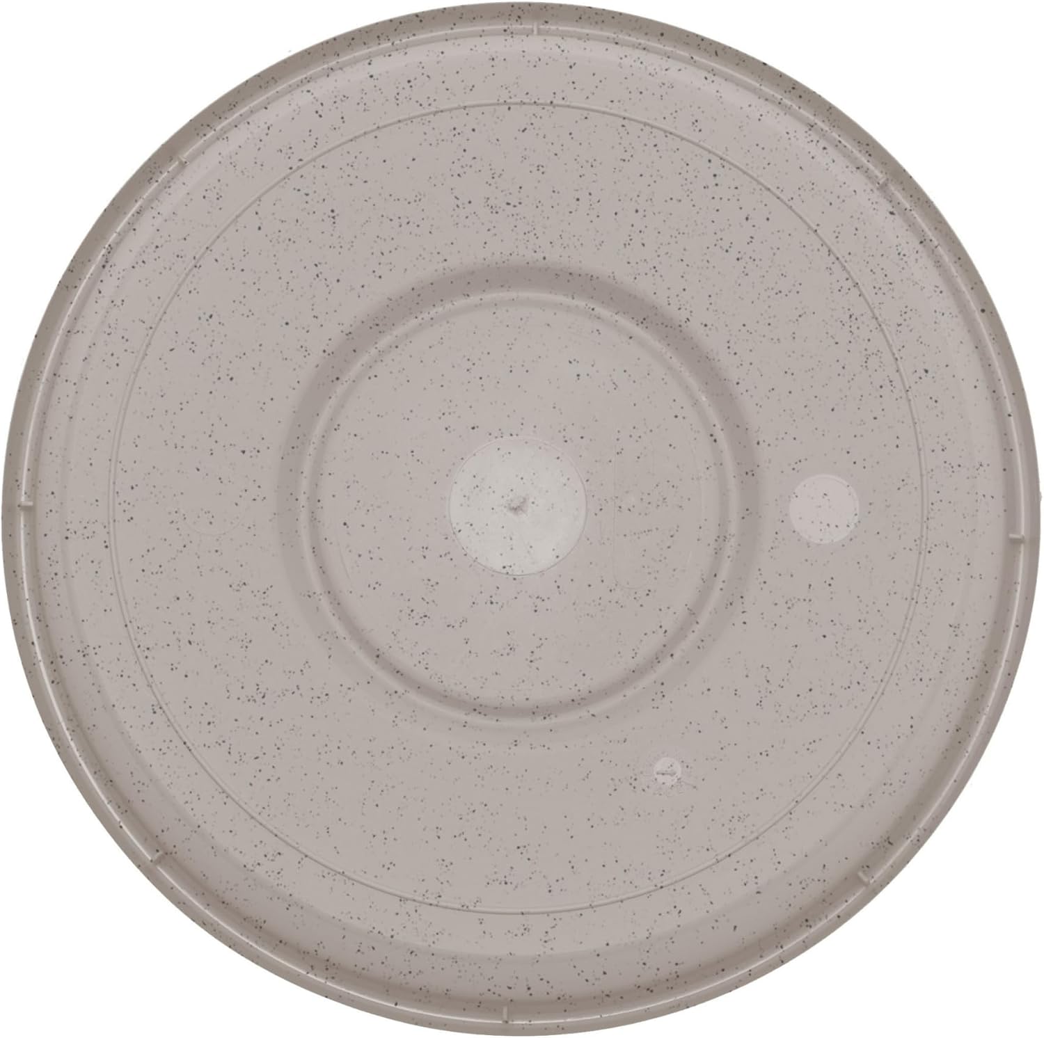 Bloem Terra Resin Saucer Tray: 17.5" Bottom Width - Vanilla Bean - Matte, Durable, Ribbed Bottom, Indoor and Outdoor, Fits 24" Terra Pots