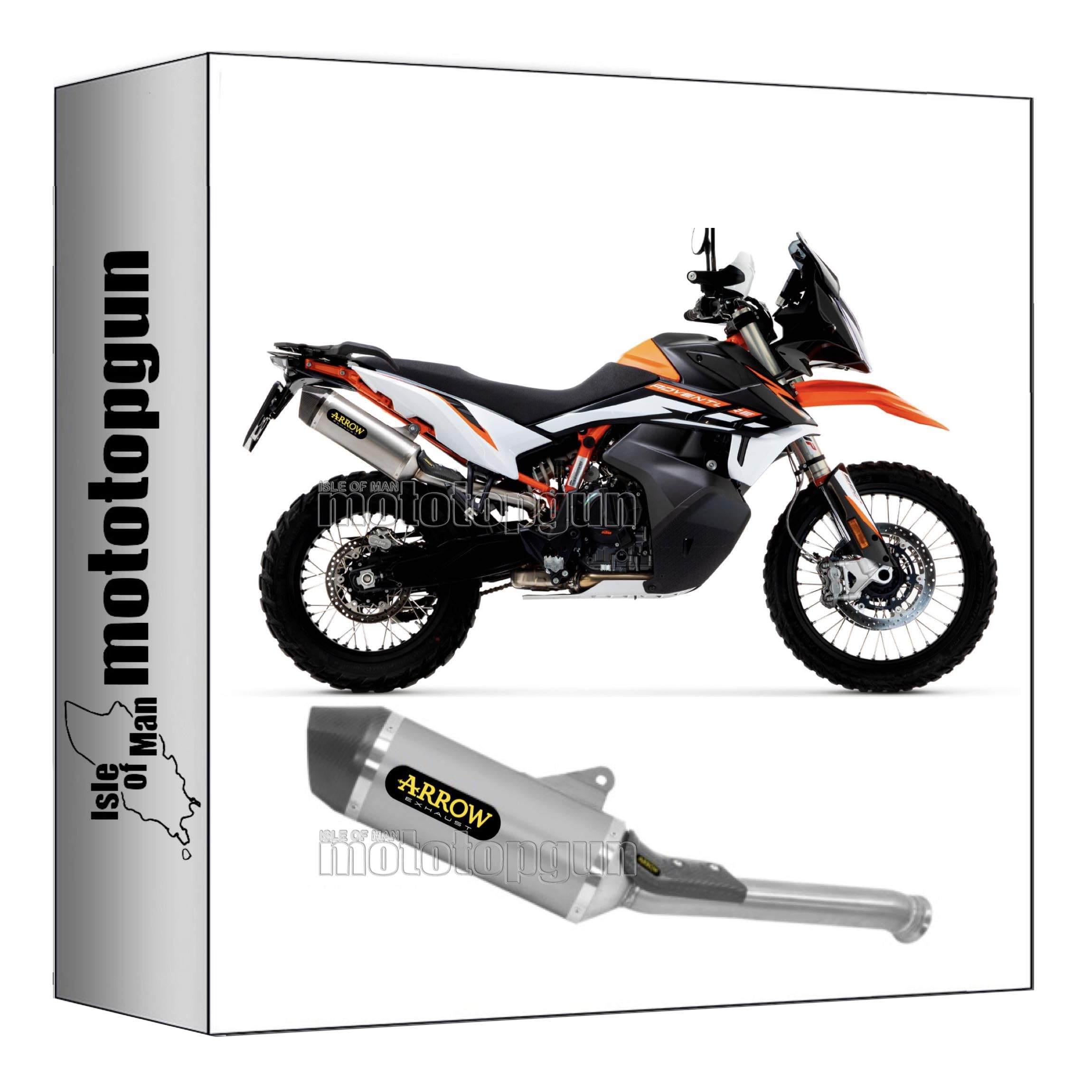 auspuff zugelassen arrow race-tech aus aluminium mit endkappe aus carby kompatibel mit ktm 890 adventure r 2021 2022 2023 mototopgun 71904ak