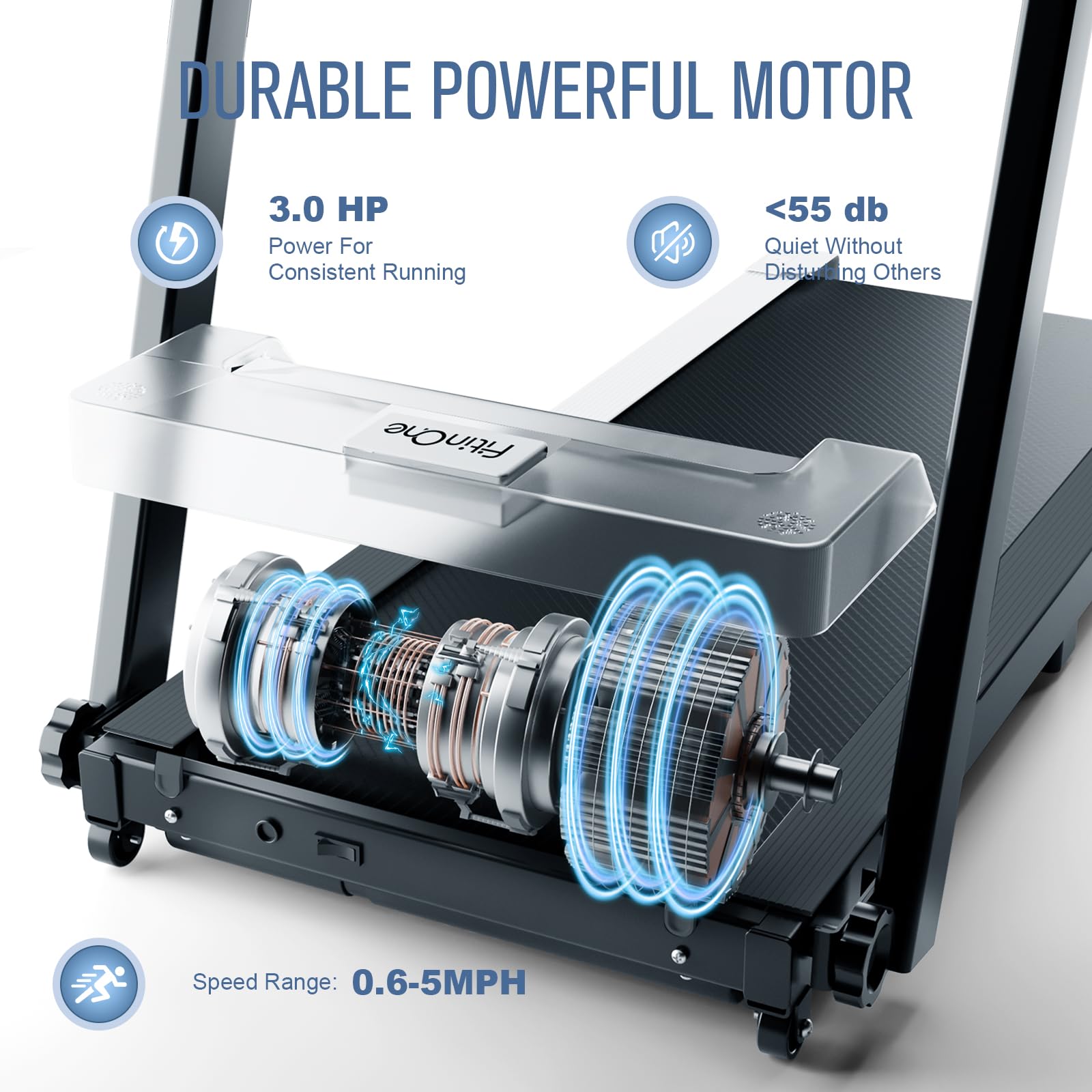 Amazon.com : FitinOne 3HP Treadmills for Home with Remote