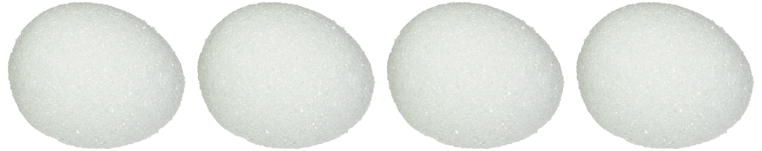 Floracraft Styrofoam Eggs 4/Pkg-3-inch x 2.5-inch