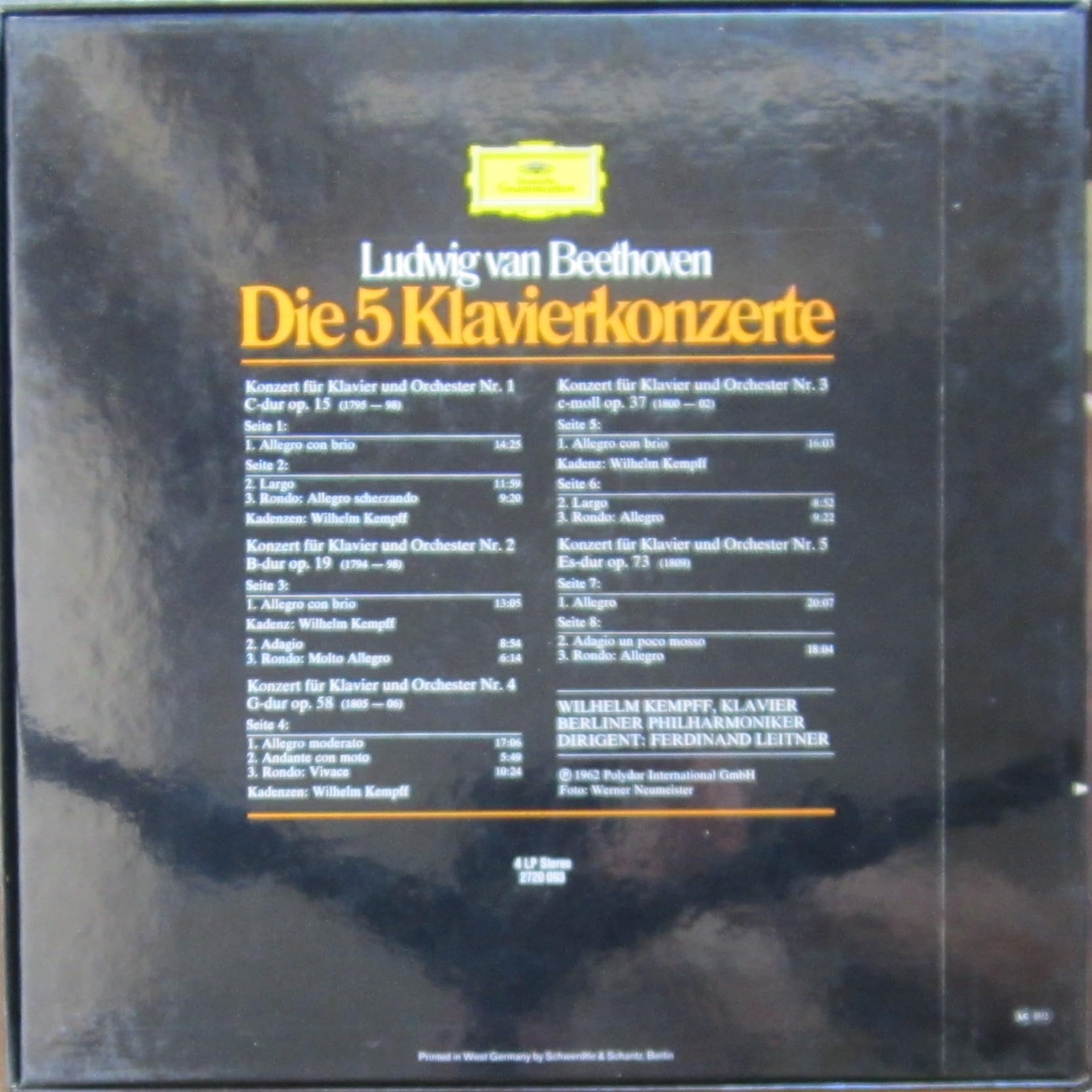 Die 5 Klavierkonzerte / 2720093