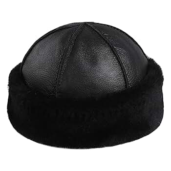 帽子 surgery leather patch fur beanie 'black' SURGERY】Leather Patch Fur Beanie Black