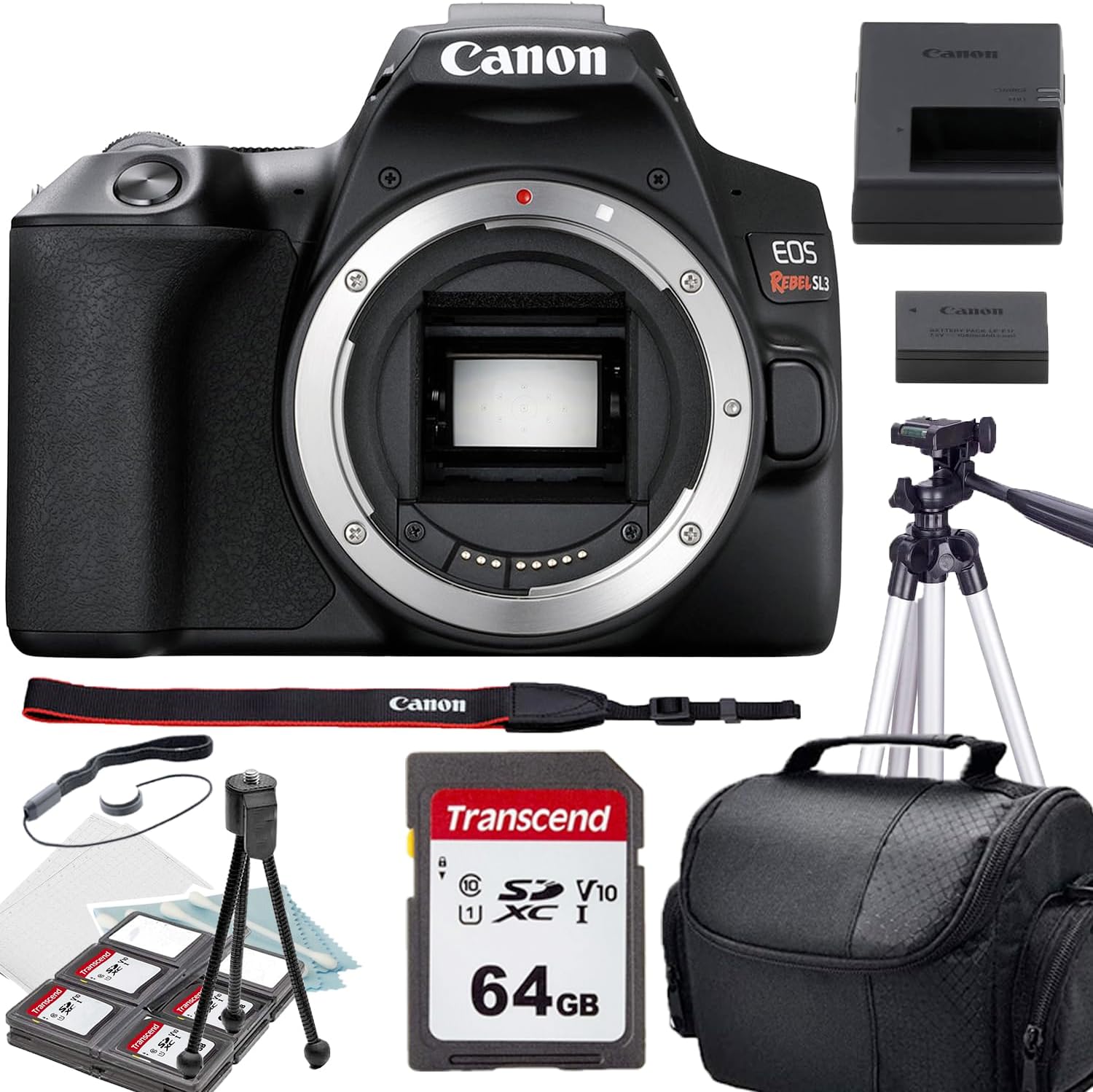 Canon EOS Rebel SL3 DSLR Camera (Body only) + Camera Shoulder Bag + Accessory Bundle (Renewed) Canon EOS Rebel SL3 DSLR Camera (Body only) + Camera Shoulder Bag + Accessory Bundle (Renewed)