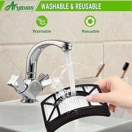 Miniatura 6 de Filtro de repuesto para aspiradora Bissell CleanView 2486, 2487, 2488, 2489, 24899, 2490, 2491, 2492, PowerClean 2494, comparado con la pieza #