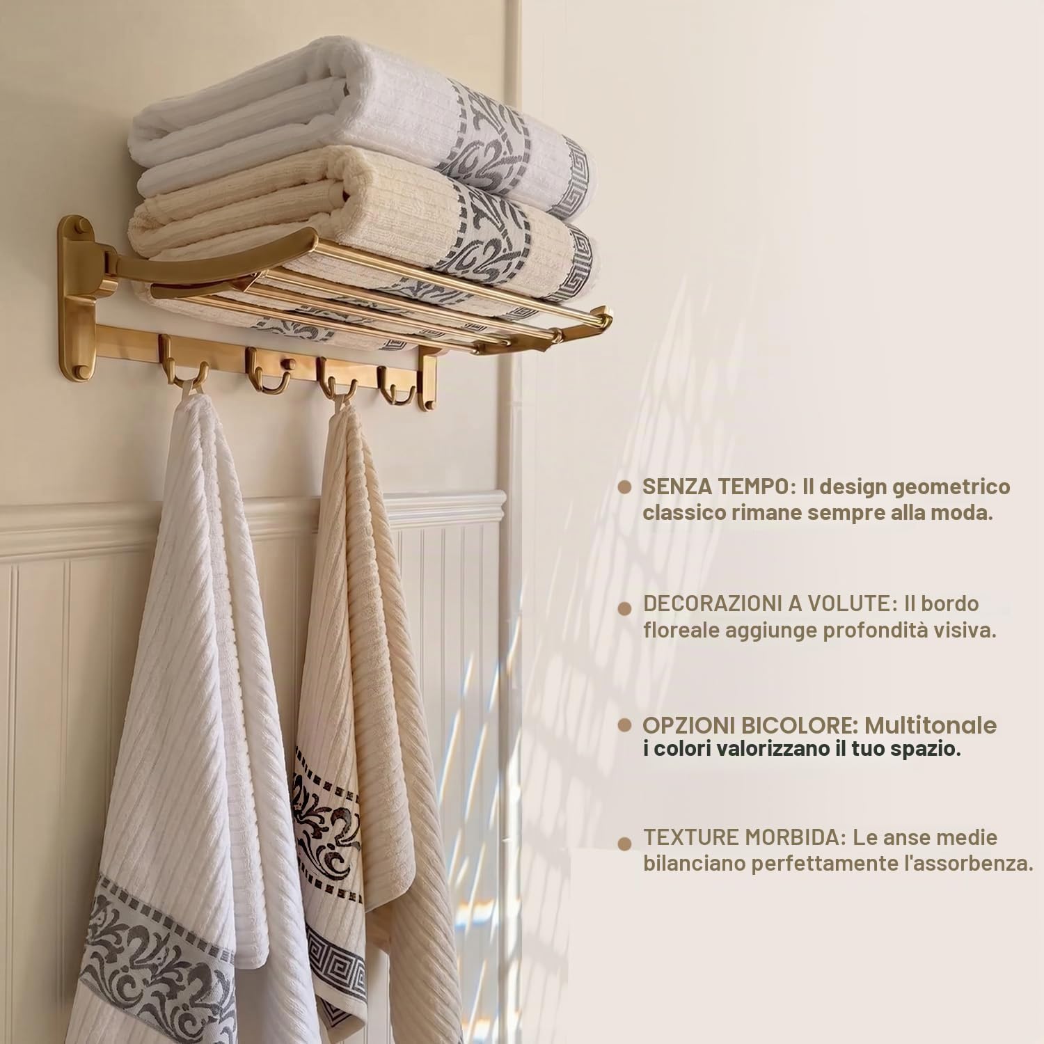 Superior Athens-Parent Asciugamani, Cotone, Cioccolato, 6 Piece Towel Set