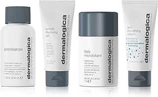 Dermalogica Discover Healthy Skin Kit - Coffret de soins best-seller en format voyage, nettoyage + exfoliation + hydratation. Routine complète pour une peau lisse, lumineuse, et hydratée.