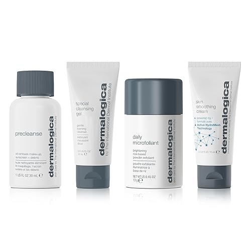 Dermalogica Descubre el kit de piel saludable - Incluye: Precleanse, lavado facial, exfoliante facial e hidratante - Elimina las impurezas para