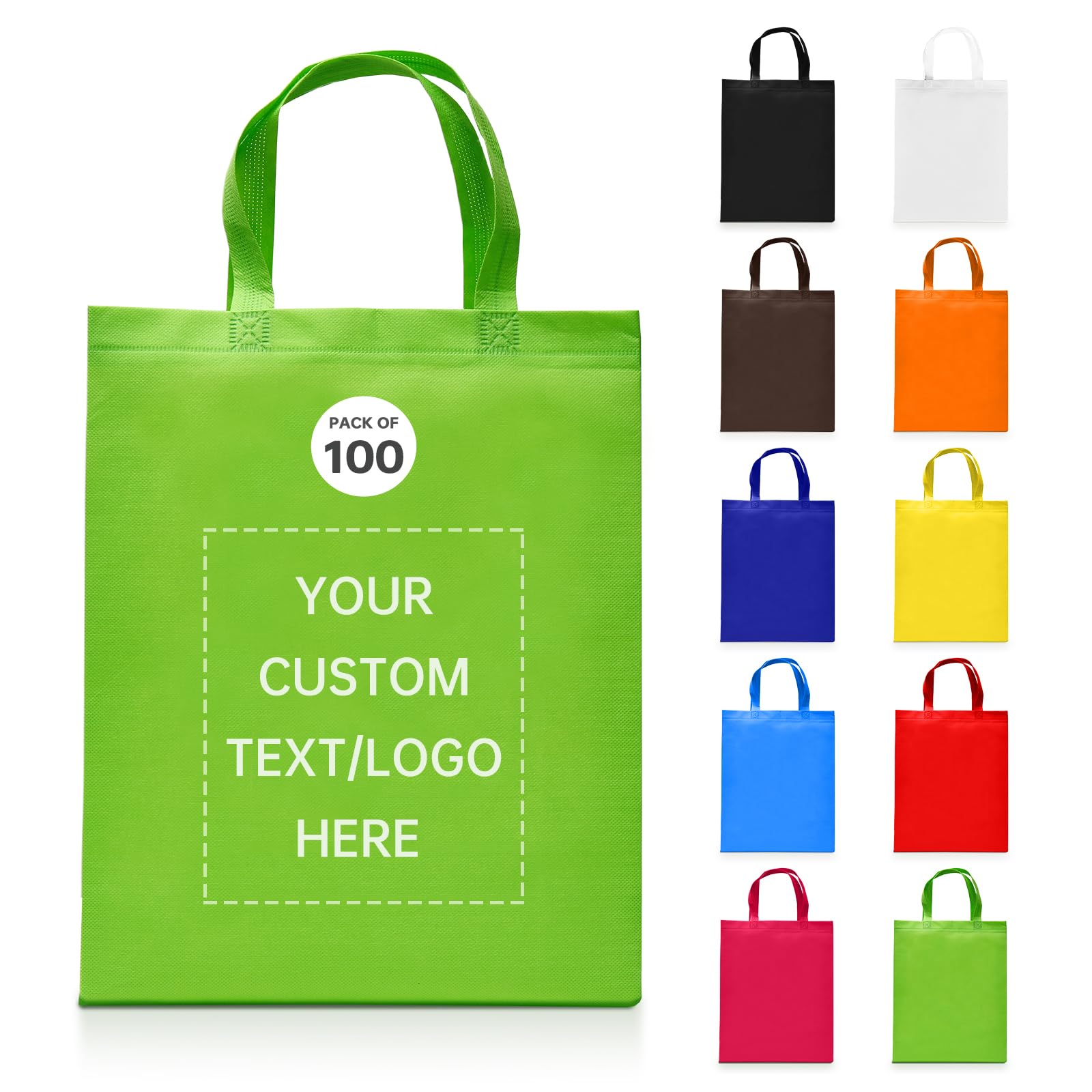 JEOHLORY Customizable Tote Bags-100 Ideal for Sales,Business Activities,shopping,Parties,store,advertisement