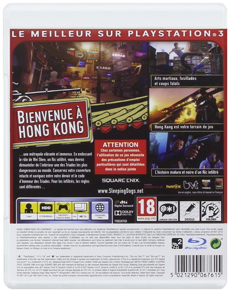 Sleeping Dogs | Occasion sur PS3, tous les jeux vidéo PS3 sont chez