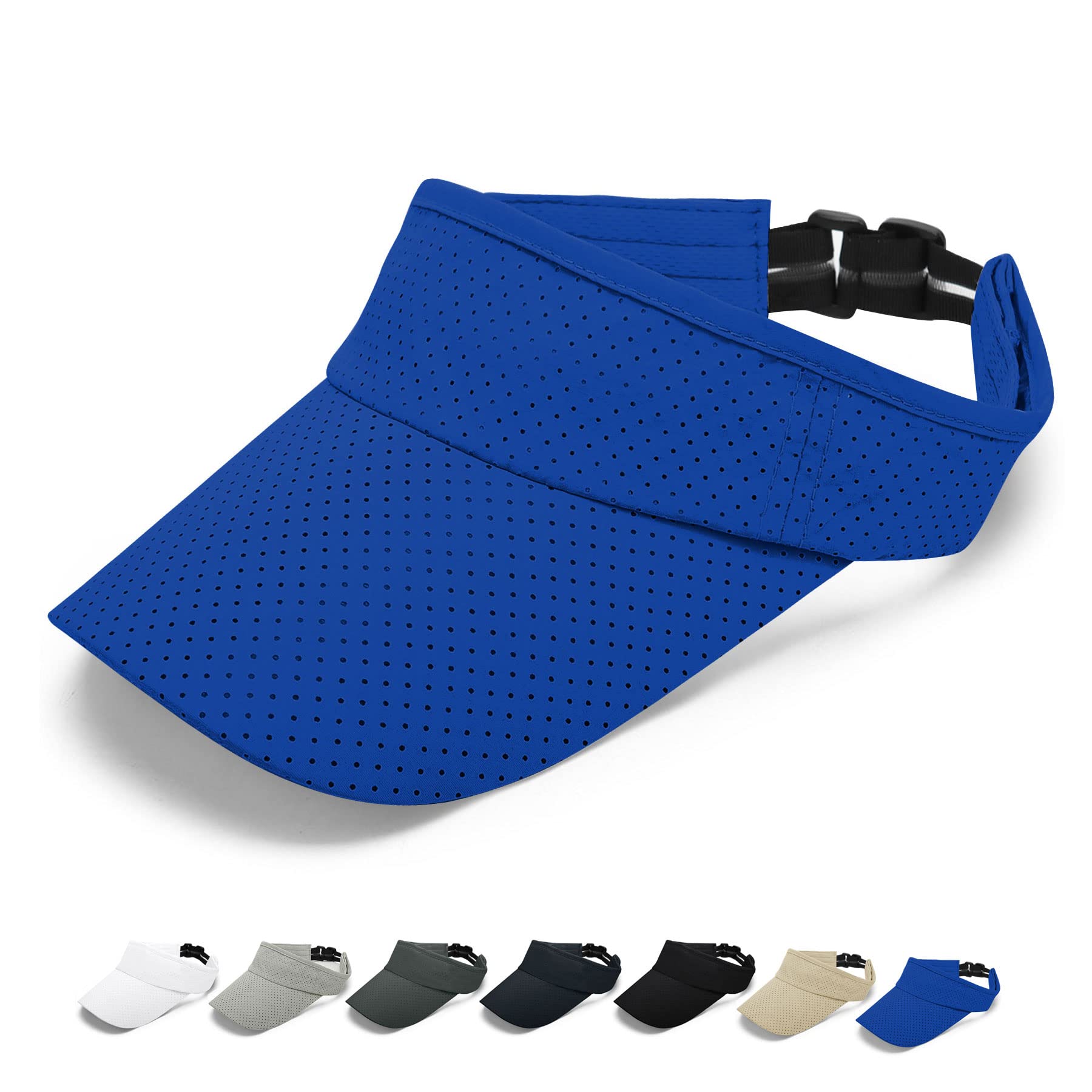 KordearSun Visor Hat - Sports Sun Visors for Women Cotton Twill Adjustable Golf Beach Running Tennis Sun Protection Cap