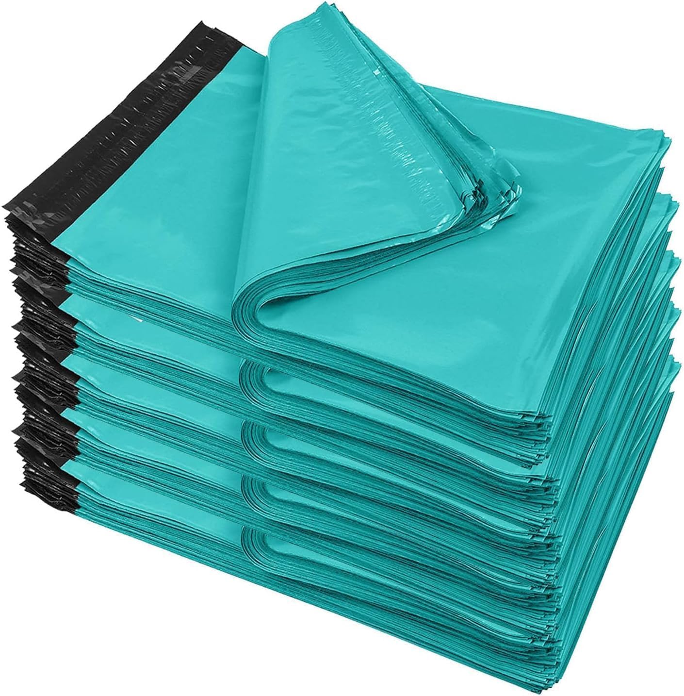iMBAPrice 10x13 Inch Teal Poly Mailers, 500 Pack Self-Seal Shipping Bags, Waterproof Tear-Resistant Mailing Envelopes for Clothing, E-Commerce & Small Business Packaging