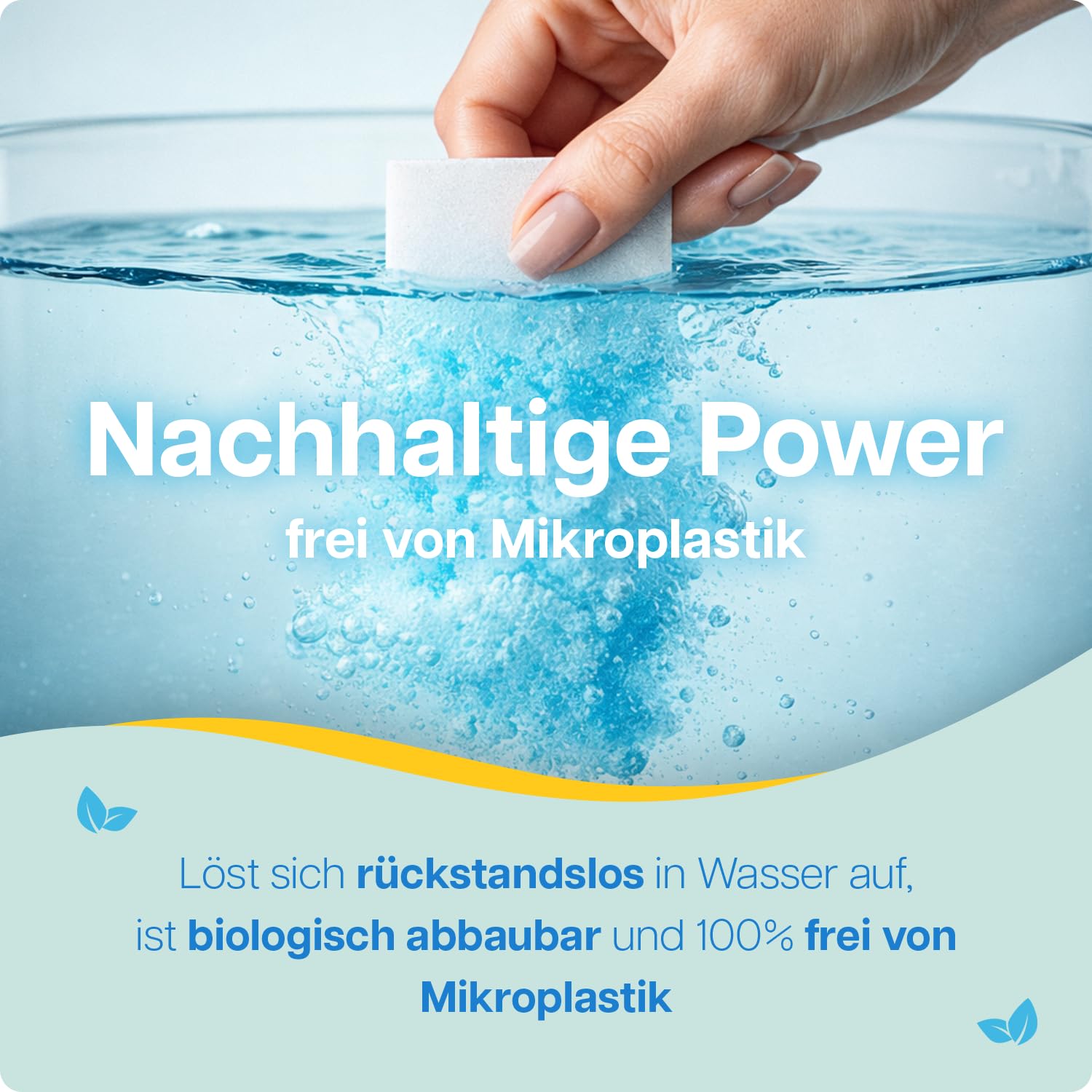 Haushaltsreiniger Bundle - 3x64 Anwendung inkl. Glasreiniger, Bodenreiniger und WC Reiniger - frischer Zitronenduft, ohne Mikroplastik