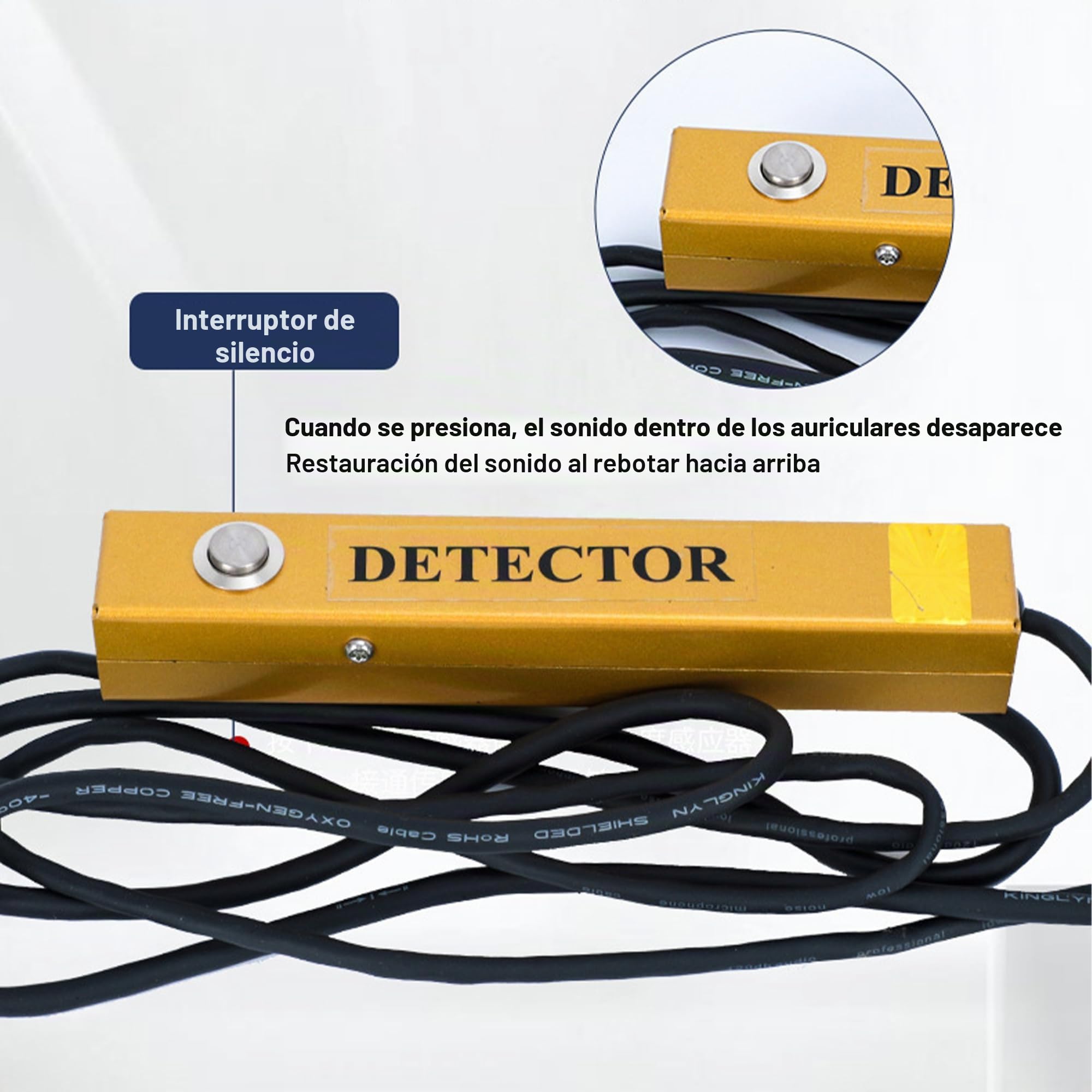 Detector De Fuga De Agua Subterráneo Ajustable con Pantalla Digital: Sensor De Fuga De Tubería Profesional para Tuberías De Agua Interior/Exterior, Calefacción De Piso Y Fugas De Piscina