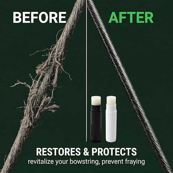 Set da 2 Cera per Corda d'Arco in Cera d'Api Naturale, Lubrificante Protettivo per Arco Compound, Ricurvo e Balestra, Accessori Tiro con l'Arco per Ridurre Attrito e Prevenire Sfilacciamento - 5