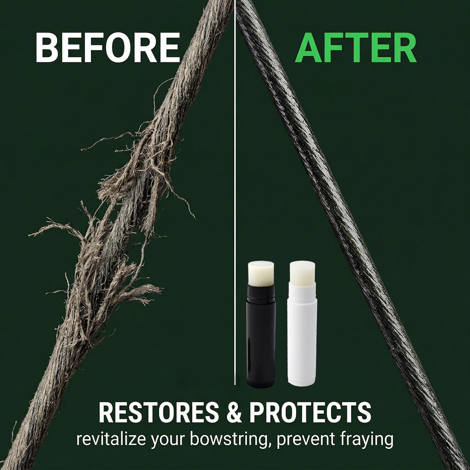 Lot de 2 Cires de Corde d'Arc en Cire d'Abeille Naturelle, Lubrifiant de Protection pour Arc à Poulies, Recourbé et Arbalète, Accessoire de Tir à l'Arc Professionnel et Amateur