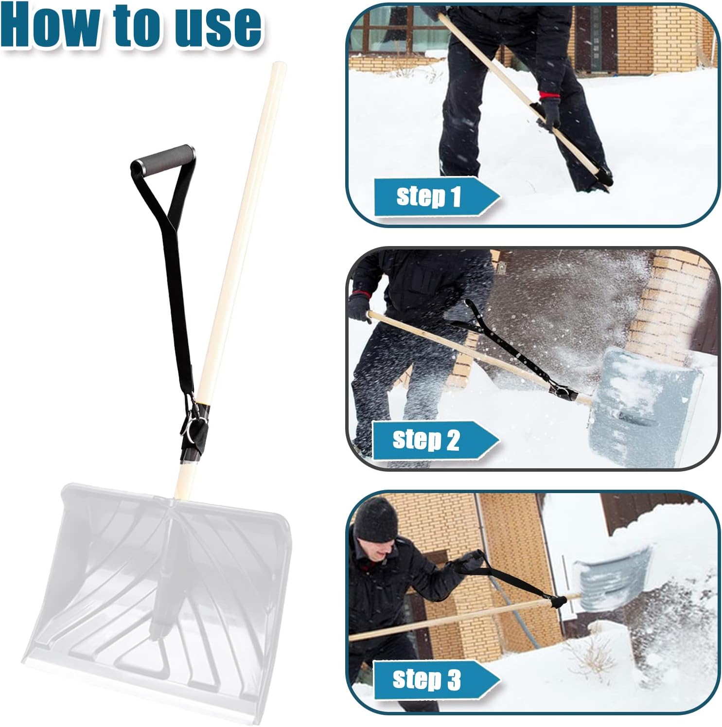 Buy Universal Snow Shovels Auxiliary Handle Strap, Adjustable
