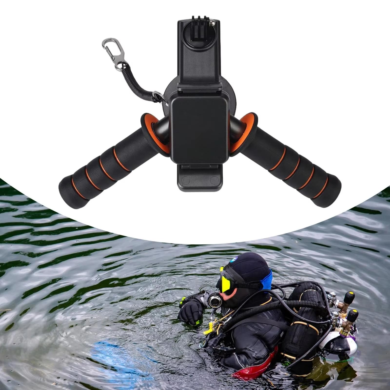 Unterwasser Scooter, wasserdicht, tragbar, für Erwachsene, Pool, Wasser Scooter, Lenker, Tauch Scooter, Rutschfester PVC Tauchverstärker Lenker