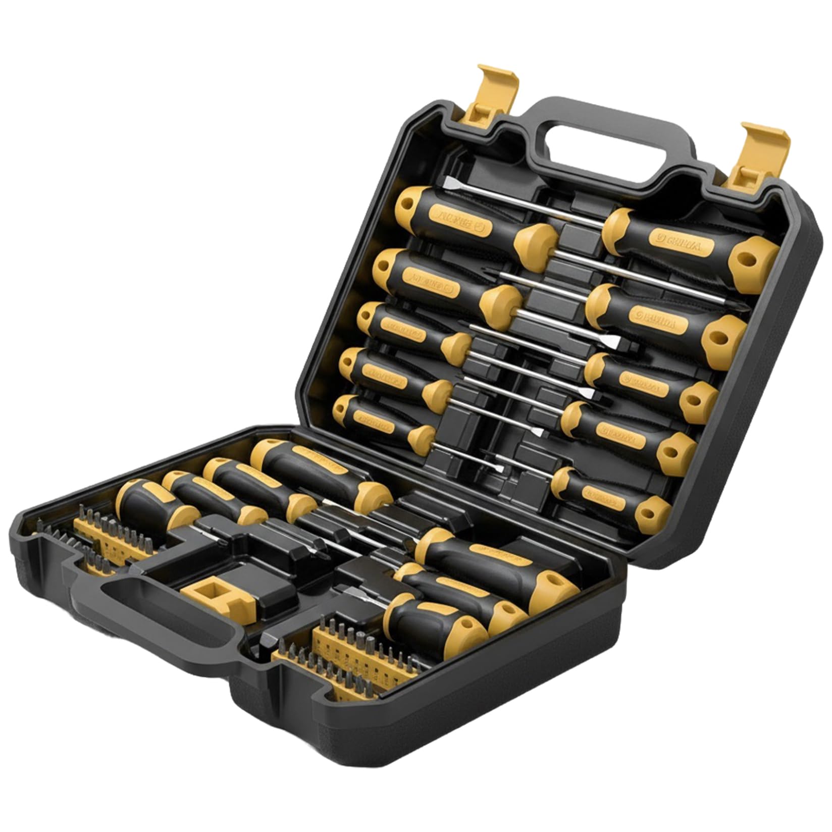 Juego de destornilladores, juego de destornilladores magnéticos, kit de de 57 piezas con estuche, herramientas manuales con puntas de 40 piezas, kit de
