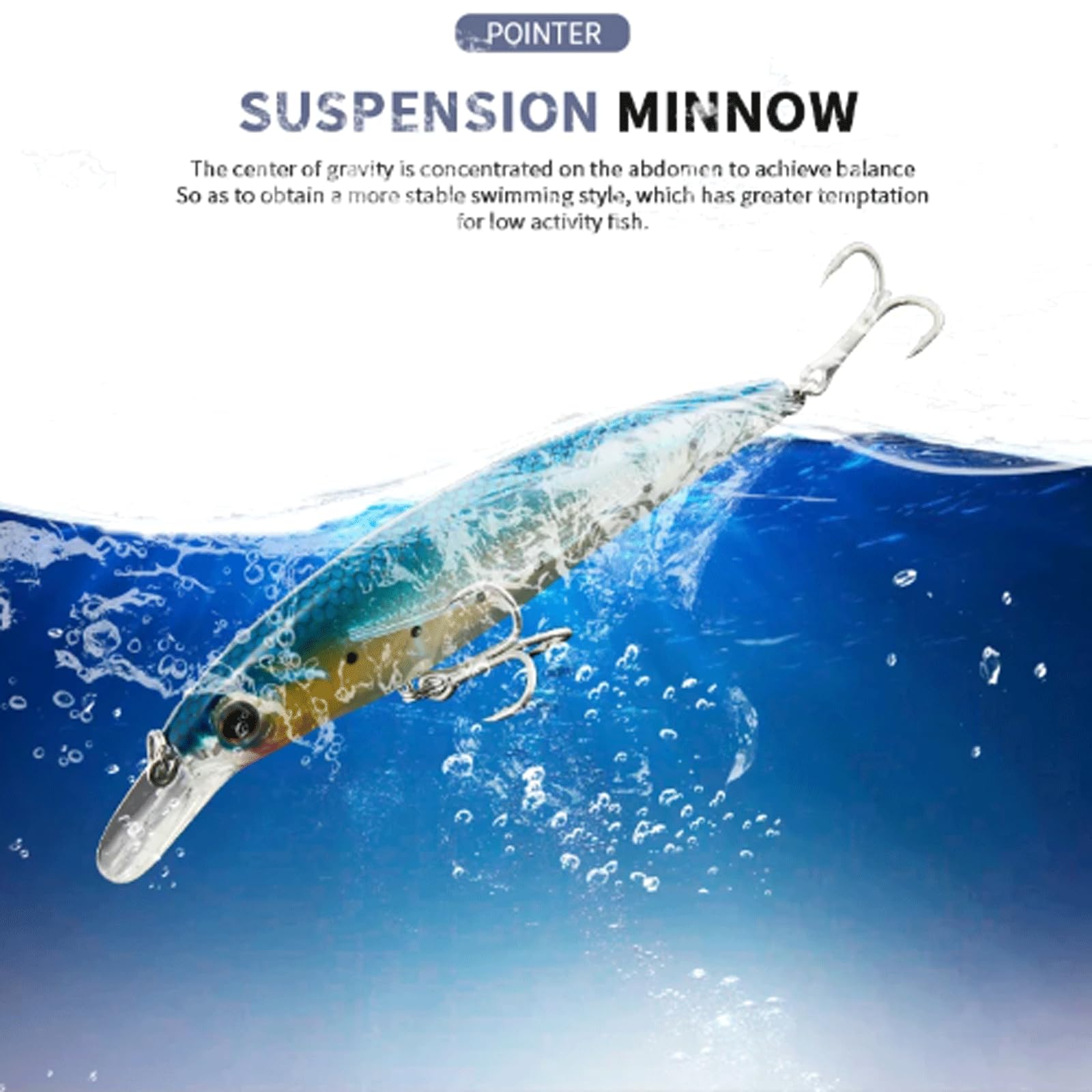 Esca Artificiale da Pesca 12,5 g 11 cm Sistema a Sfera in tungsteno Manovella Wobbler Attrezzatura da Pesca Ami Esca Rigida Accessorio da Pesca Attrezzatura da Pesca