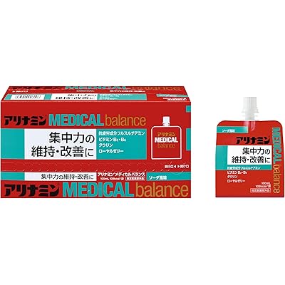アリナミンメディカルバランス ソーダ風味 100mL×6本 集中力の維持・改善 受験 疲労の回復・予防 防災 ゼリー飲料 【指定医薬部外品】