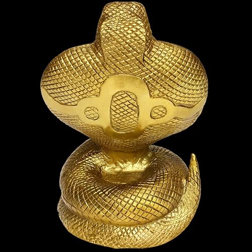 Miniatura 4 de BRABUD BS055 - Estatuas de serpientes de cobra de latón hechas a mano chinas para decoración del hogar, regalo coleccionable BS055