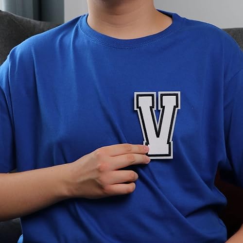 Miniatura 344 de Parches de letras termo-adhesivas de alta calidad – Lindas letras para ropa – Parche universitario para ropa – Letras bordadas de 4 1/2 parches